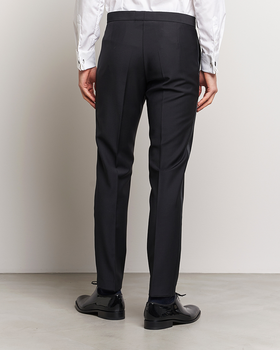 Herren | Hosen | Oscar Jacobson | Denz Wool Tuxedo Trousers Black