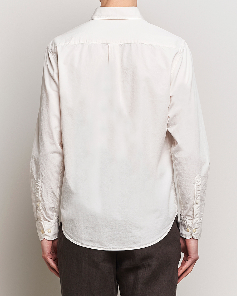 Herren | Hemden | Oscar Jacobson | Reg Fit Wide Spread Collar Twill Ecru White