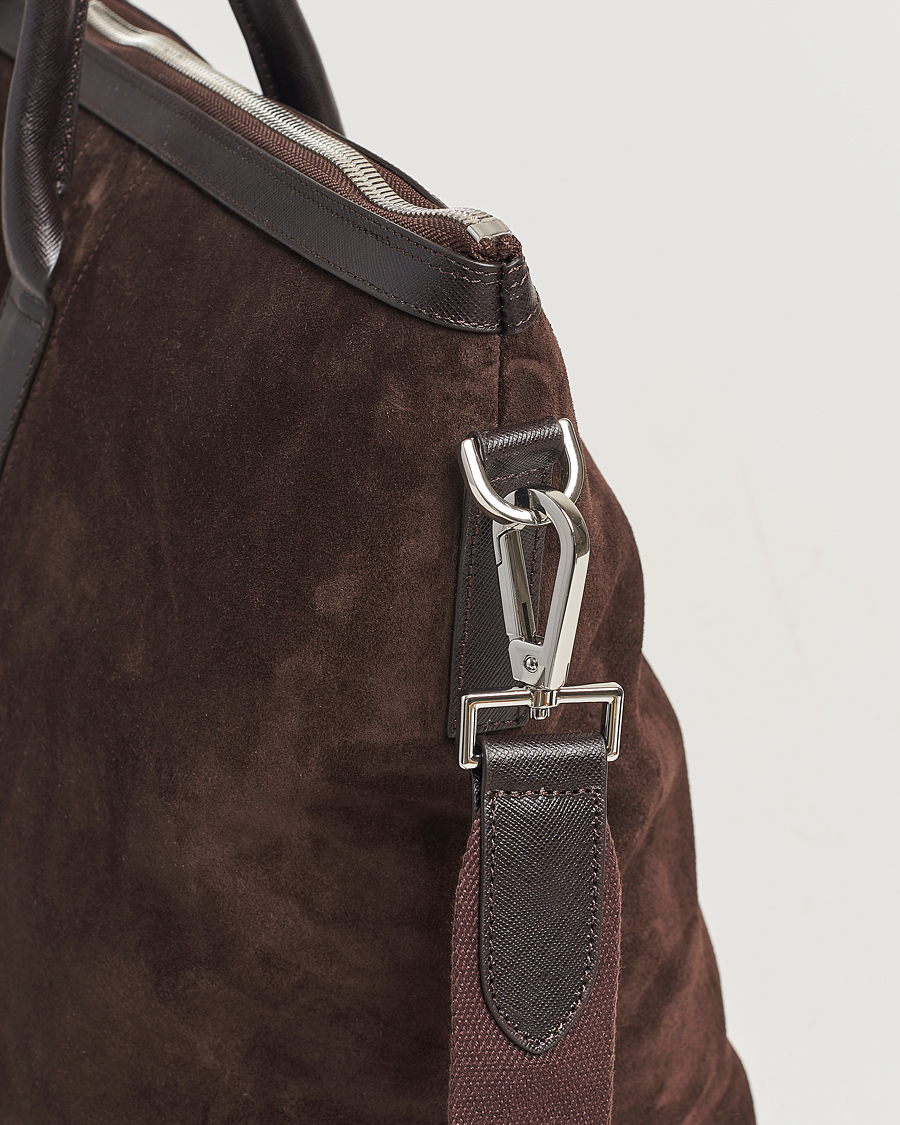 Herren | Oscar Jacobson Weekend Bag Soft Leather Chocolate Brown | Oscar Jacobson | Weekend Bag Soft Leather Chocolate Brown