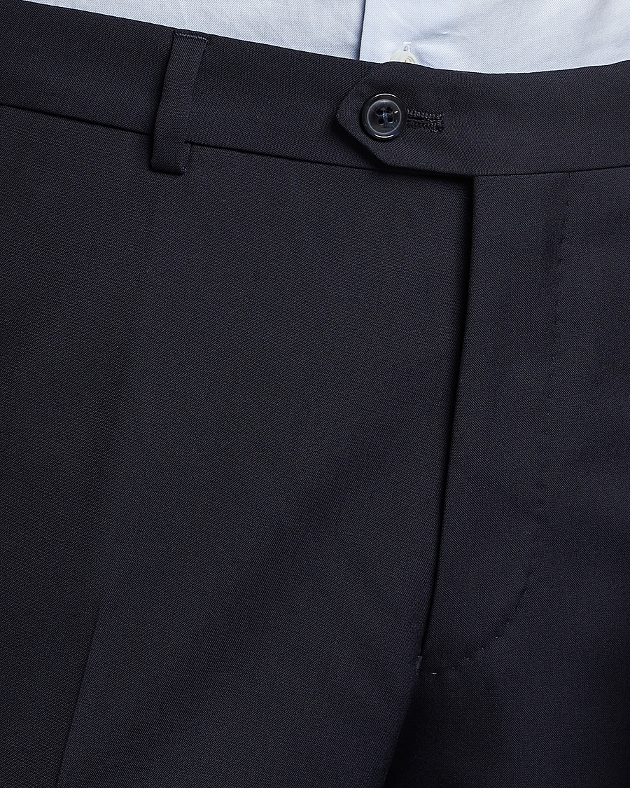 Herren | Hosen | Oscar Jacobson | Denz Wool Trousers Navy