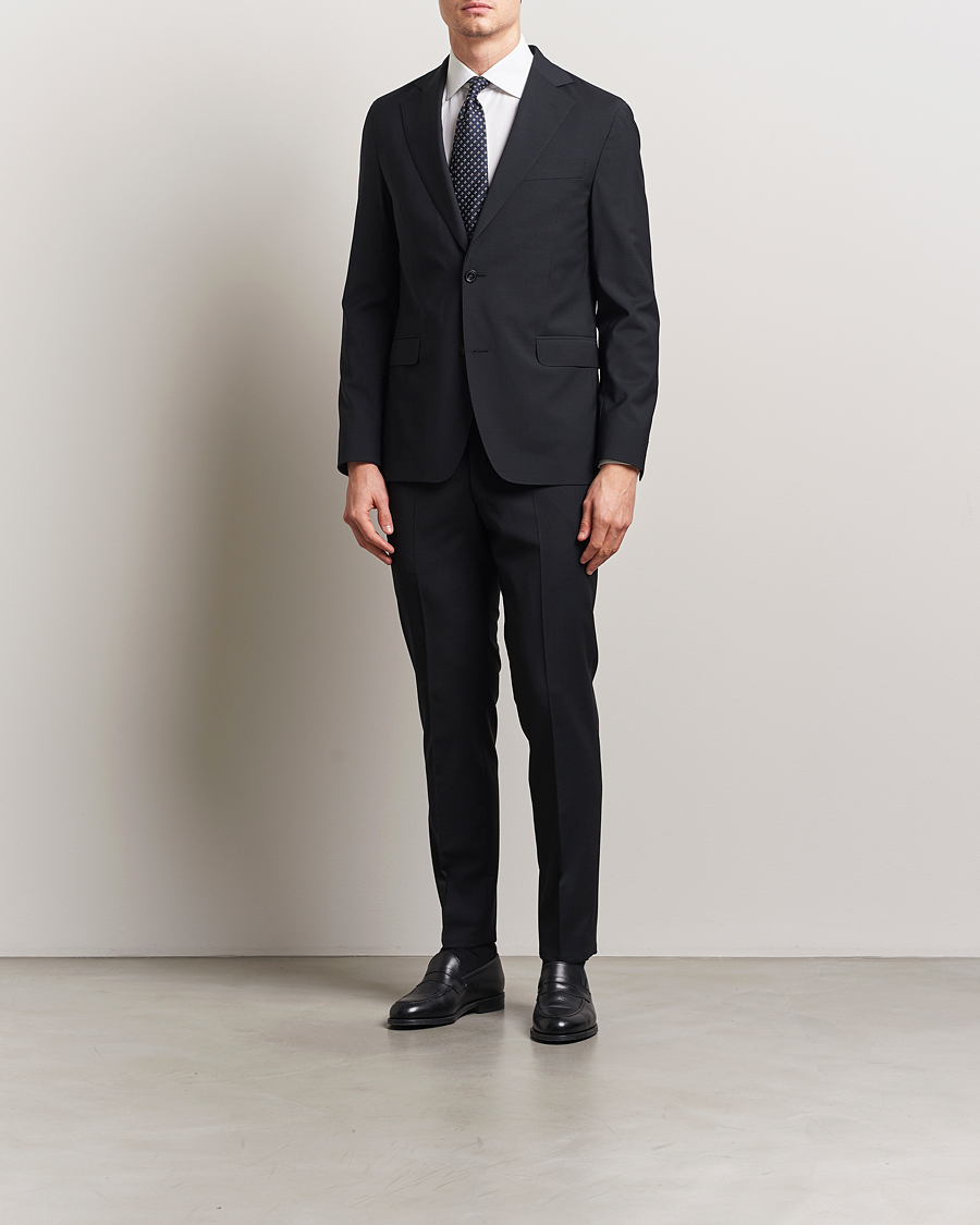 Herren | Sakkos | Oscar Jacobson | Ego Wool Blend Blazer Black
