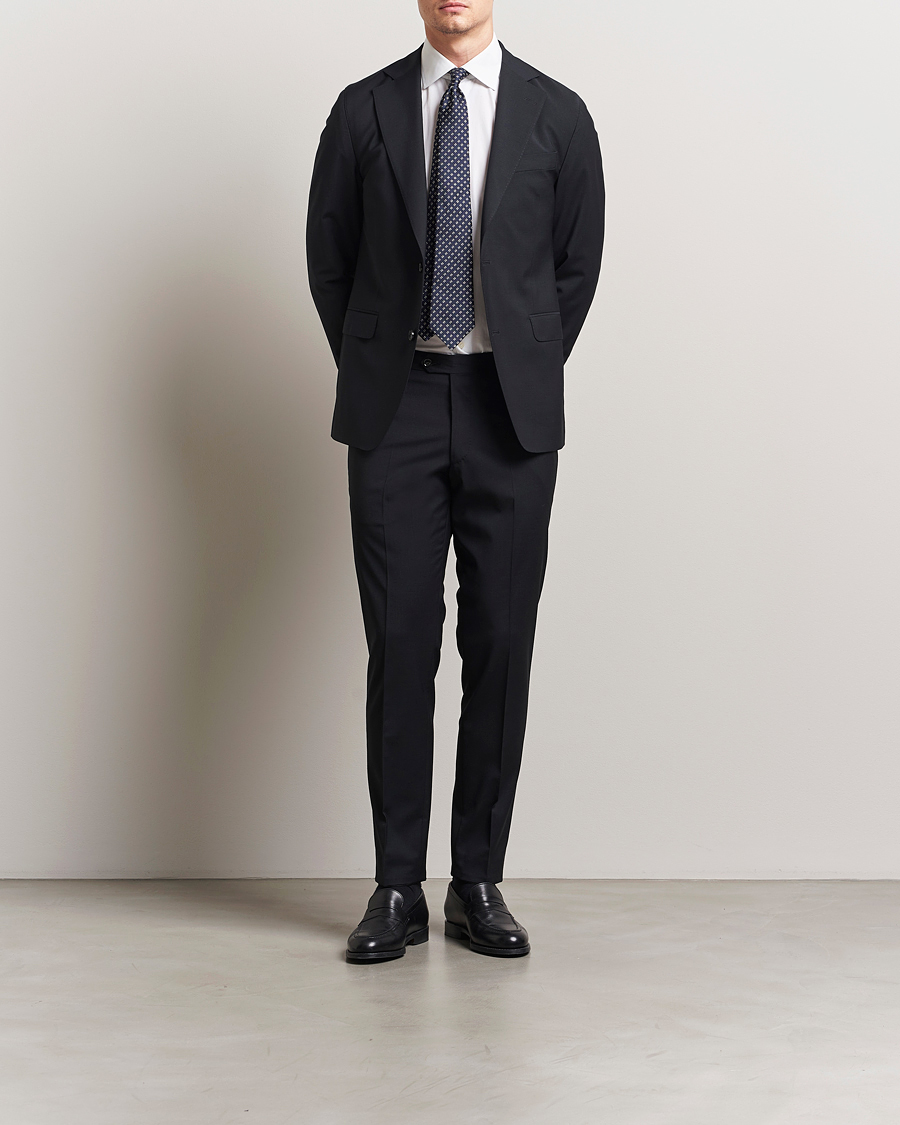 Herren | Hosen | Oscar Jacobson | Denz Wool Blend Trousers Black