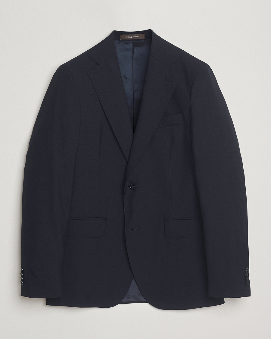 Herren | Sakkos | Oscar Jacobson | Ego Wool Blazer Navy