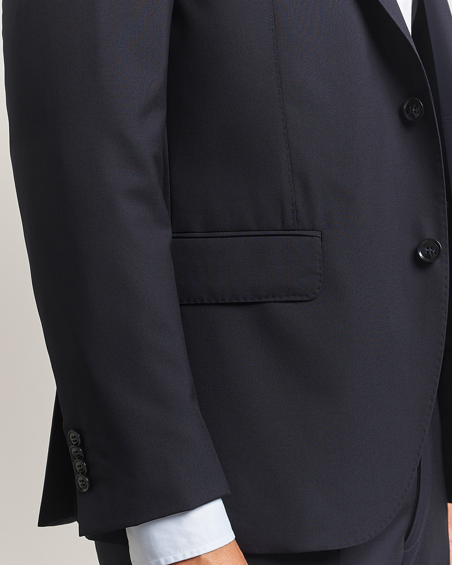 Herren | Sakkos | Oscar Jacobson | Fogerty Wool Blazer Navy