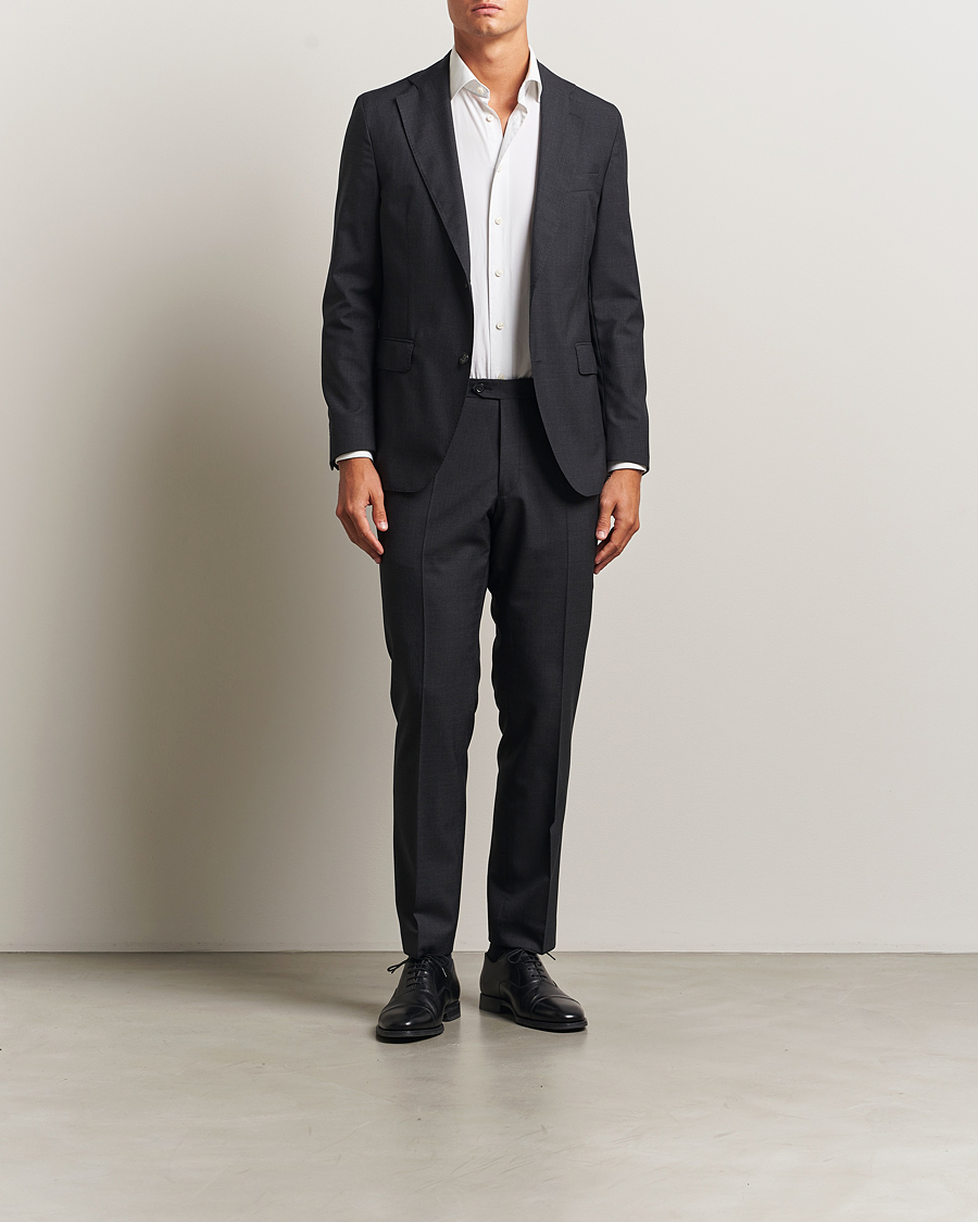 Herren | Hosen | Oscar Jacobson | Dandy Wool Trousers Grey