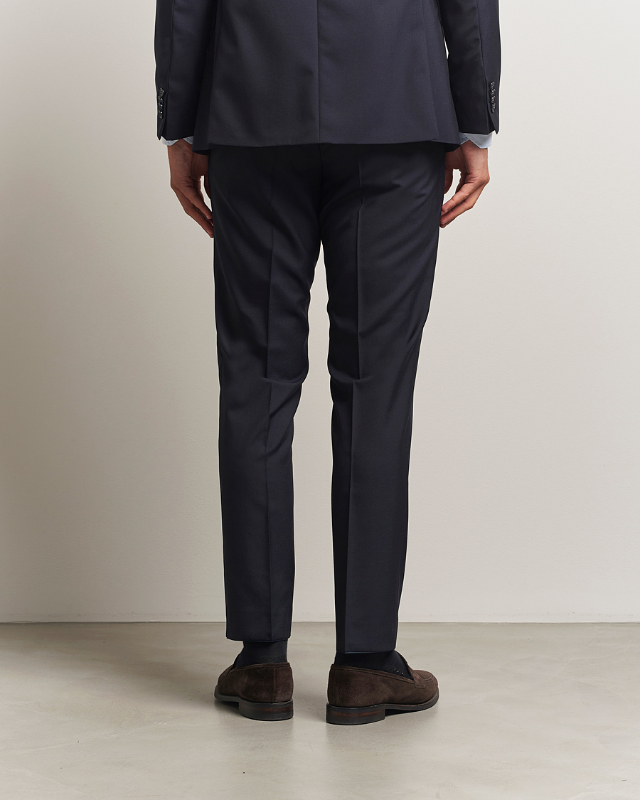 Herren | Hosen | Oscar Jacobson | Dandy Wool Trousers Navy