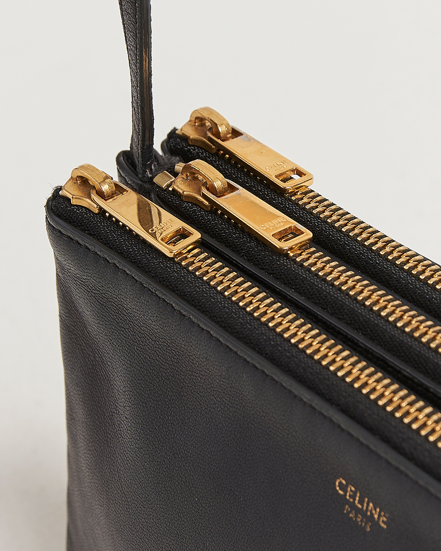 Herren | Celine Pre-Owned Trio Bag Small Leather Black | Celine Pre-Owned | Trio Bag Small Leather Black