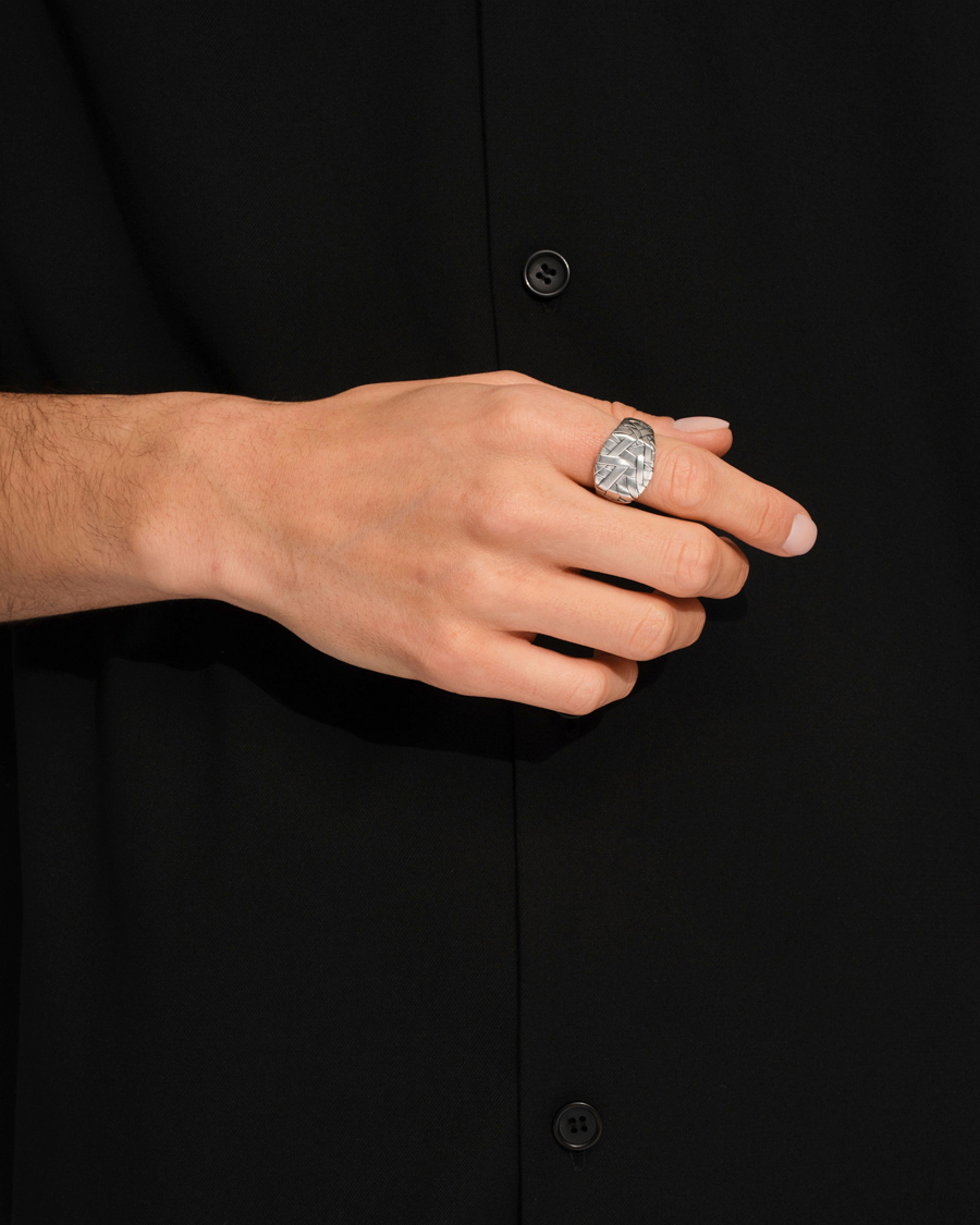 Herren | Schmuck | Tom Wood | Quilt Ring Silver