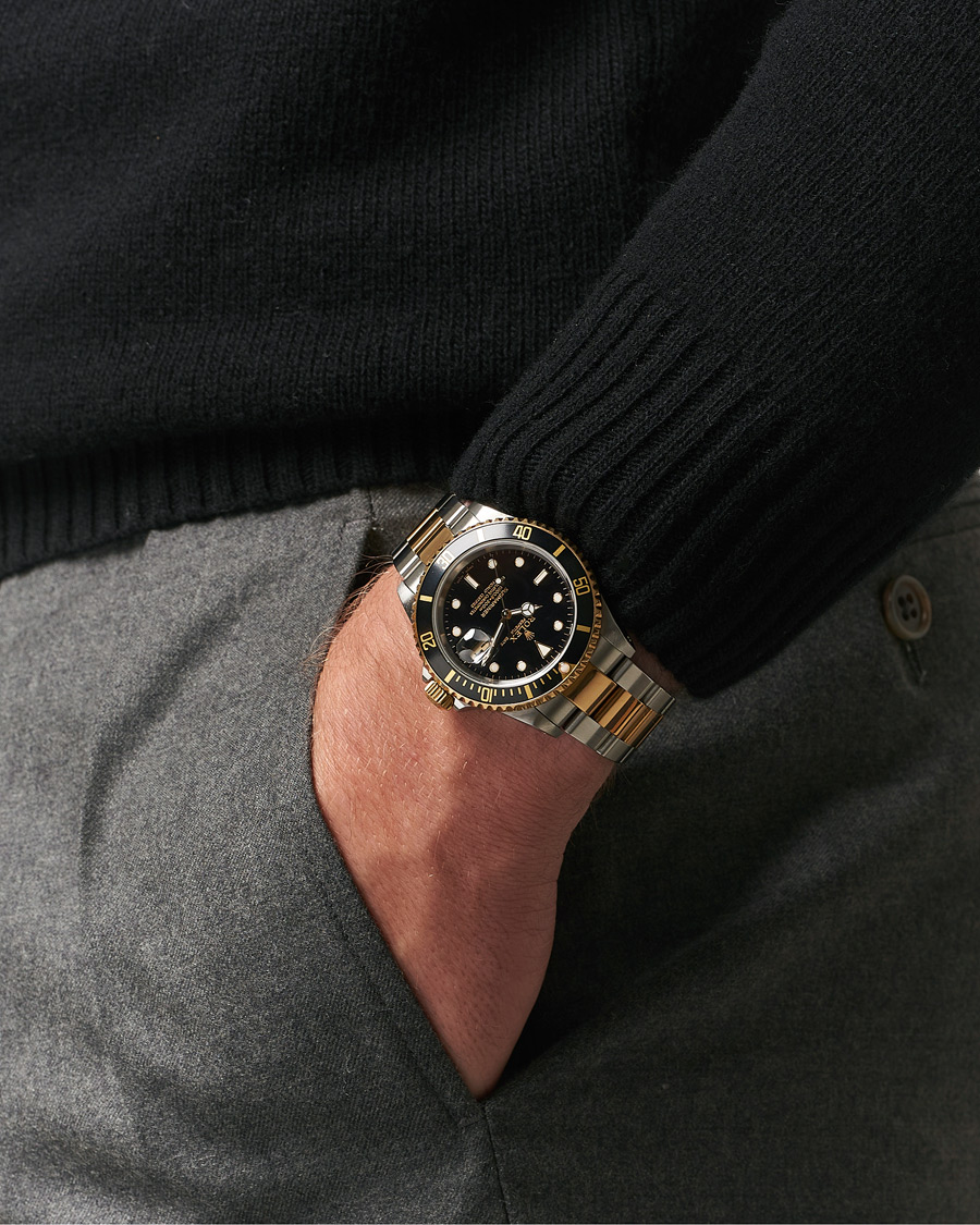 Herren | Rolex Pre-Owned Submariner Oyster Perpetual Two Tone Black | Rolex Pre-Owned | Submariner Oyster Perpetual Two Tone Black