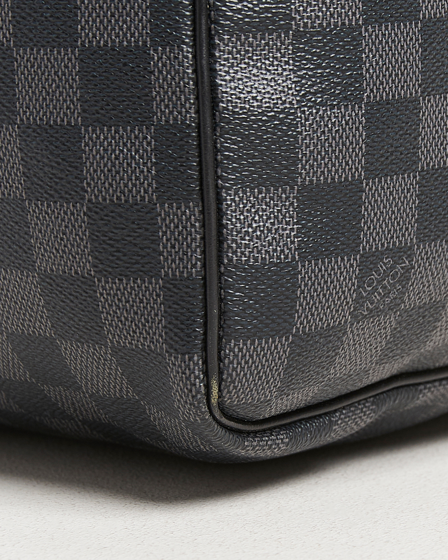 Herren | Pre-Owned & Vintage Bags | Louis Vuitton Pre-Owned | Keepall Bandouliére 55 Damier Graphite