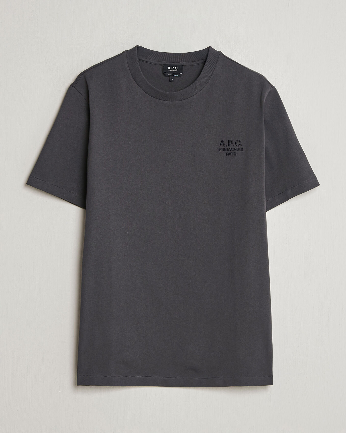 Herren | T-Shirts | A.P.C. | Rue Madame T-Shirt Faded Black