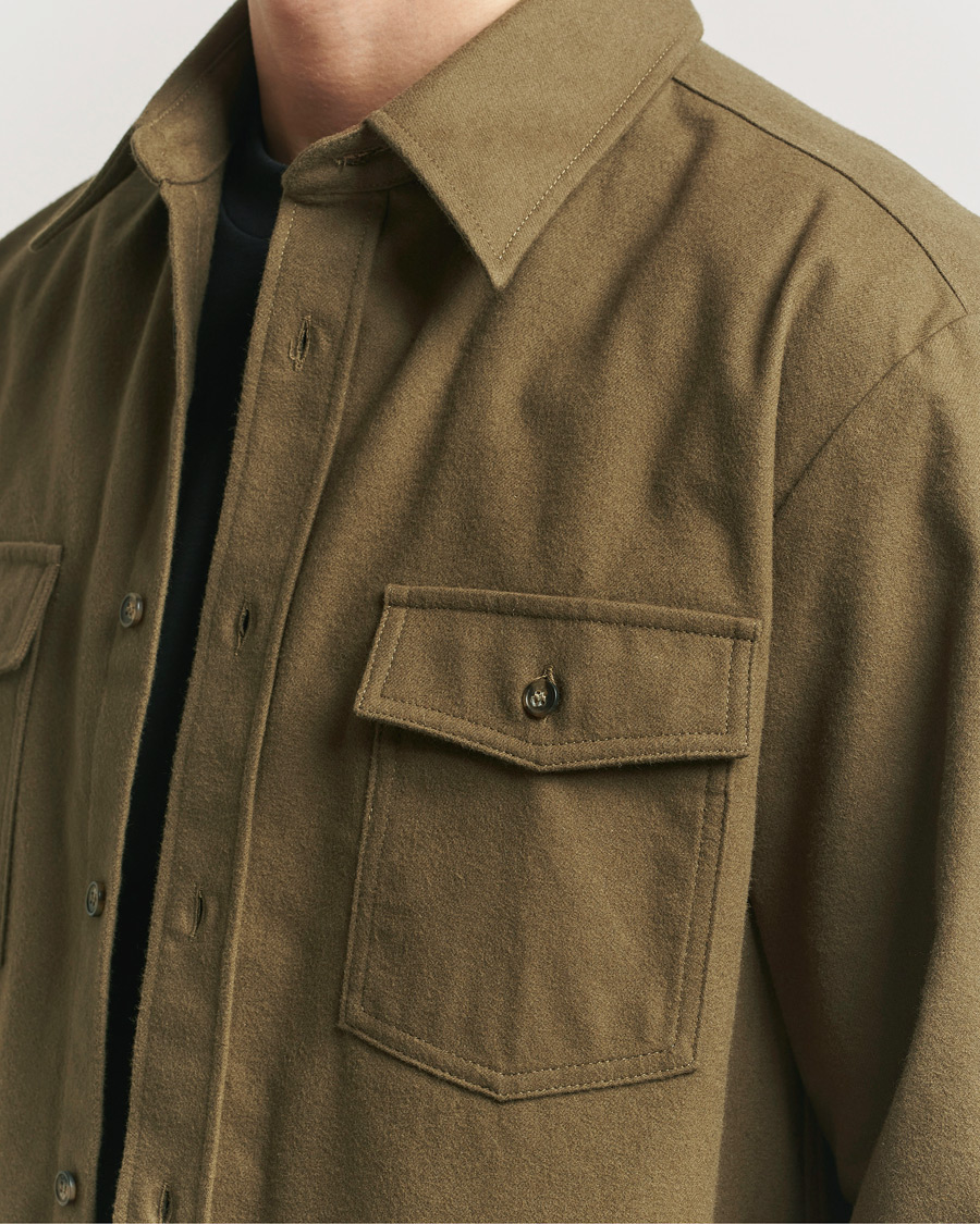 Herren | Hemden | A.P.C. | Brushed Cotton Overshirt Khaki