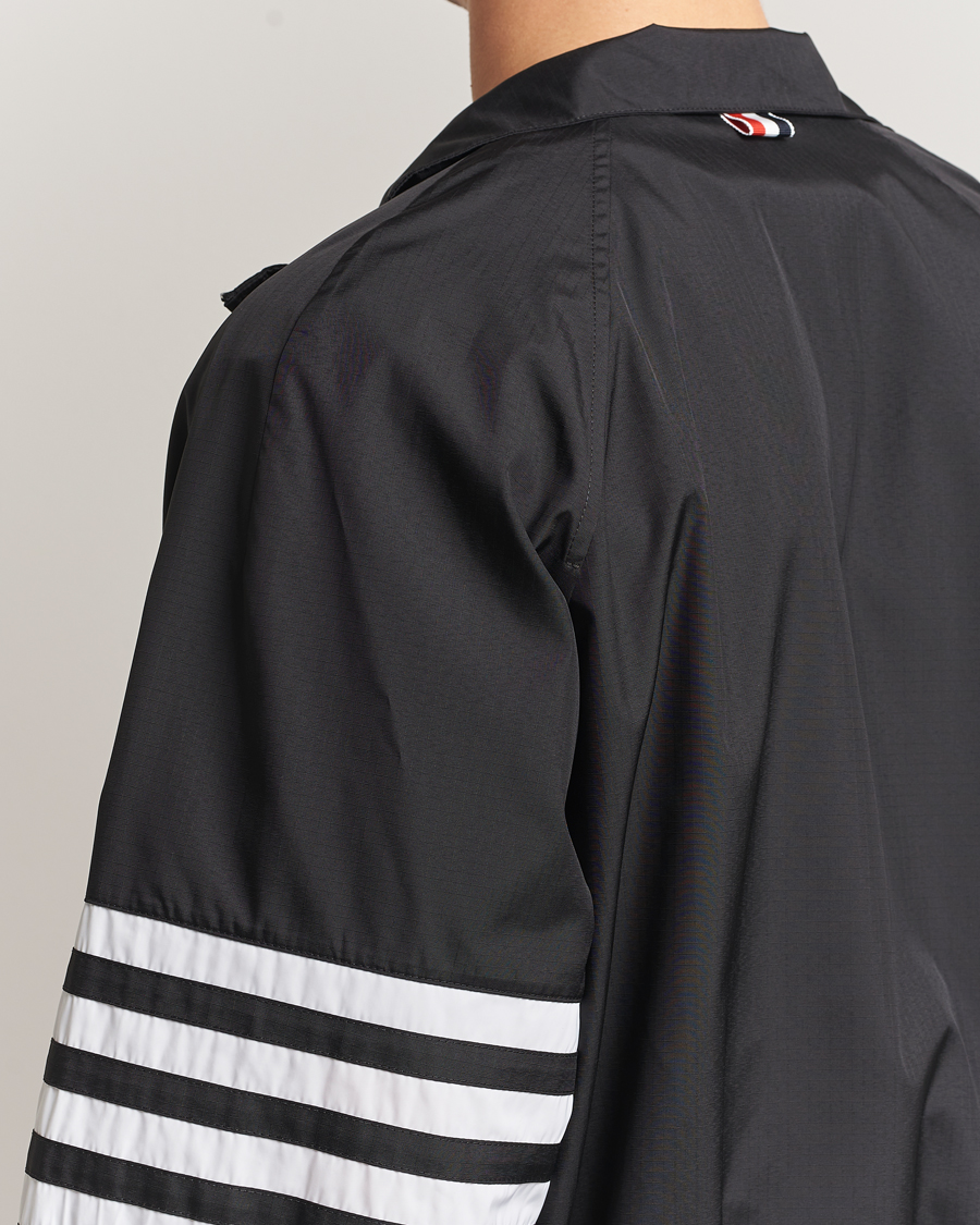 Herren | Jacken | Thom Browne | Raglan 4 Bar Nylon Jacket Black