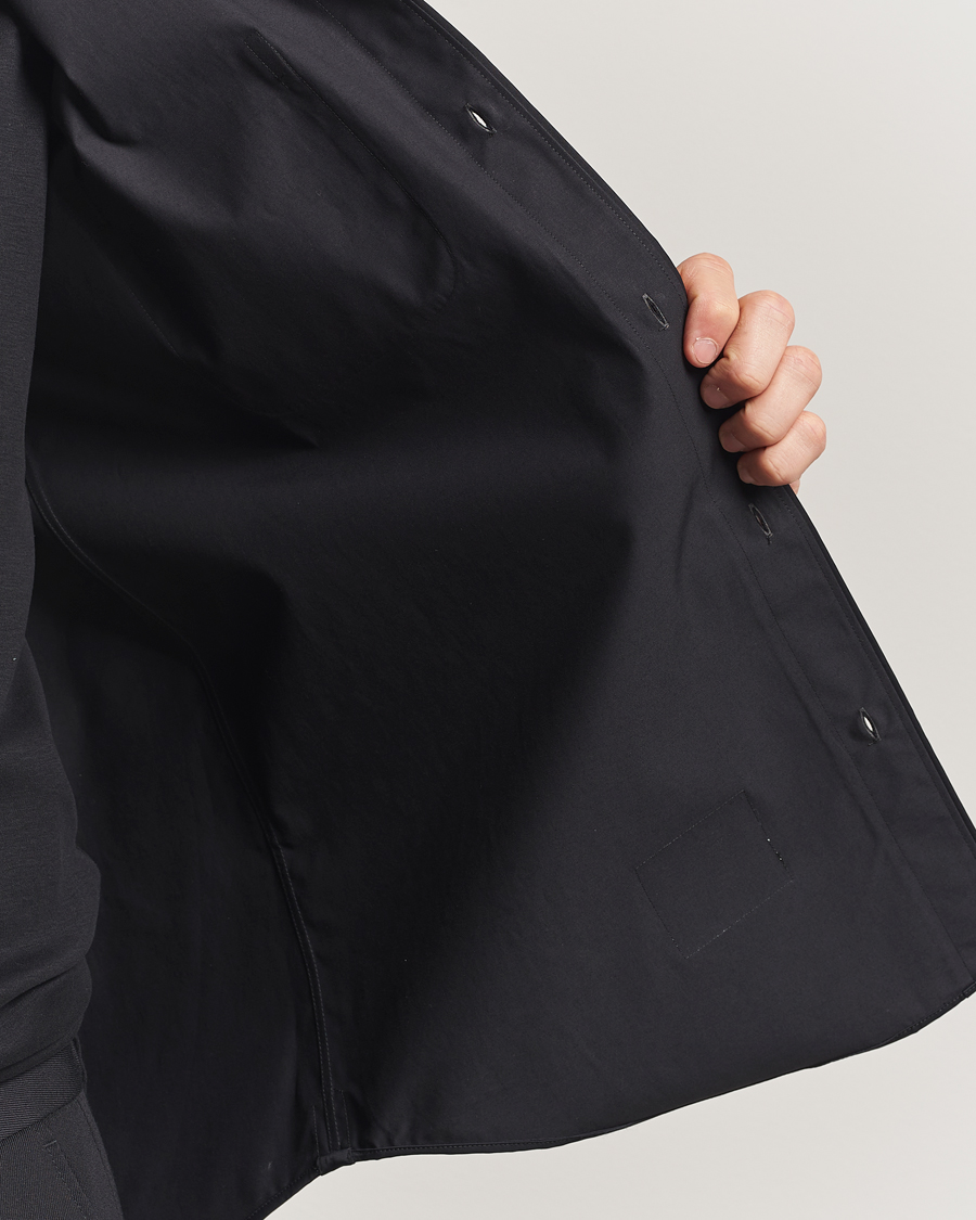 Herren | Hemden | Thom Browne | Long Sleeve Hooded Overshirt Black