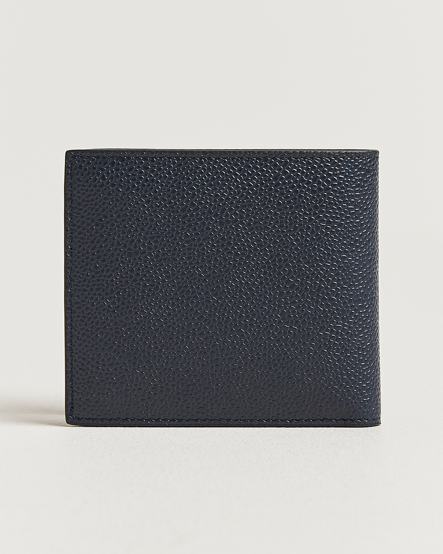 Herren | Geldbörsen | Thom Browne | Pebble Grain Leather Wallet Navy