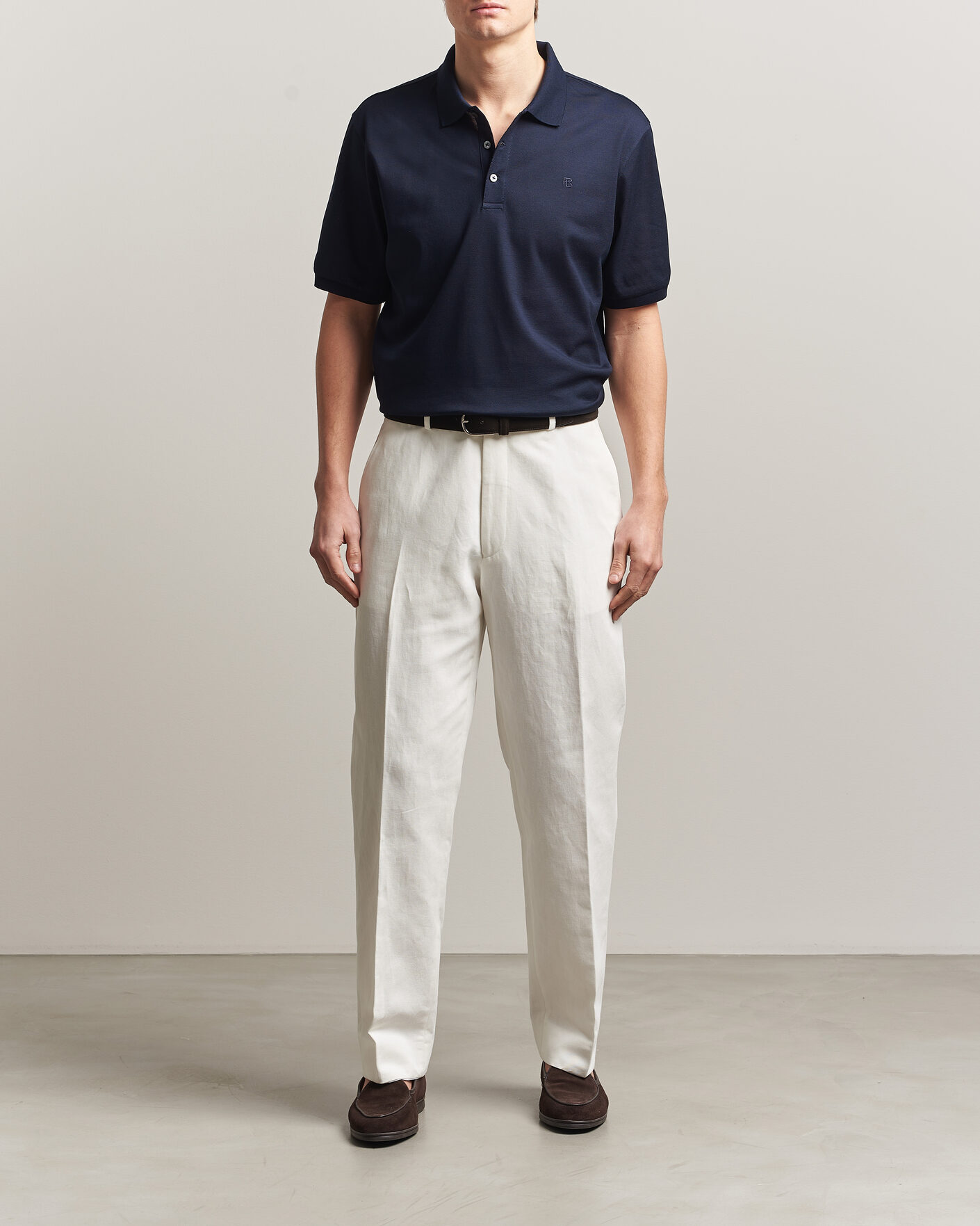 Herren | Poloshirts | Ralph Lauren Purple Label | Mercerized Cotton Polo Chairman Navy