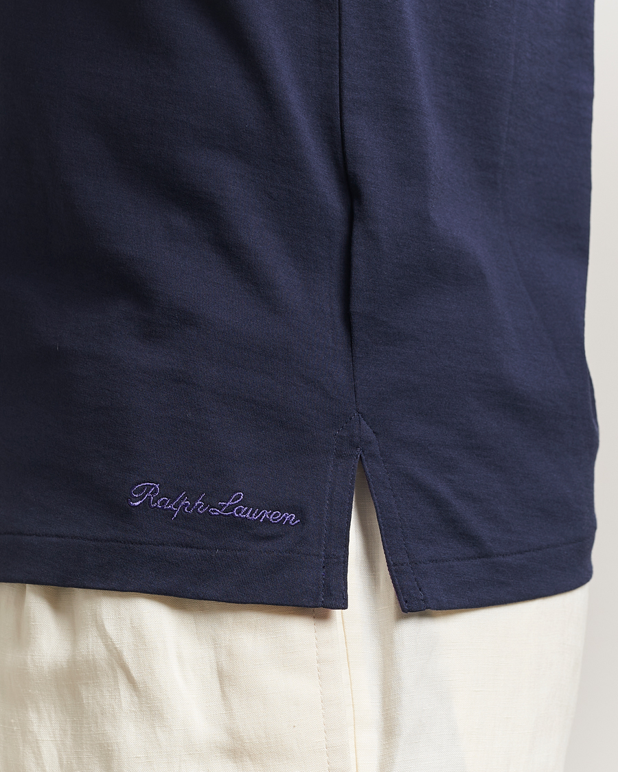 Herren | T-Shirts | Ralph Lauren Purple Label | Luxury Cotton T-Shirt Chairman Navy