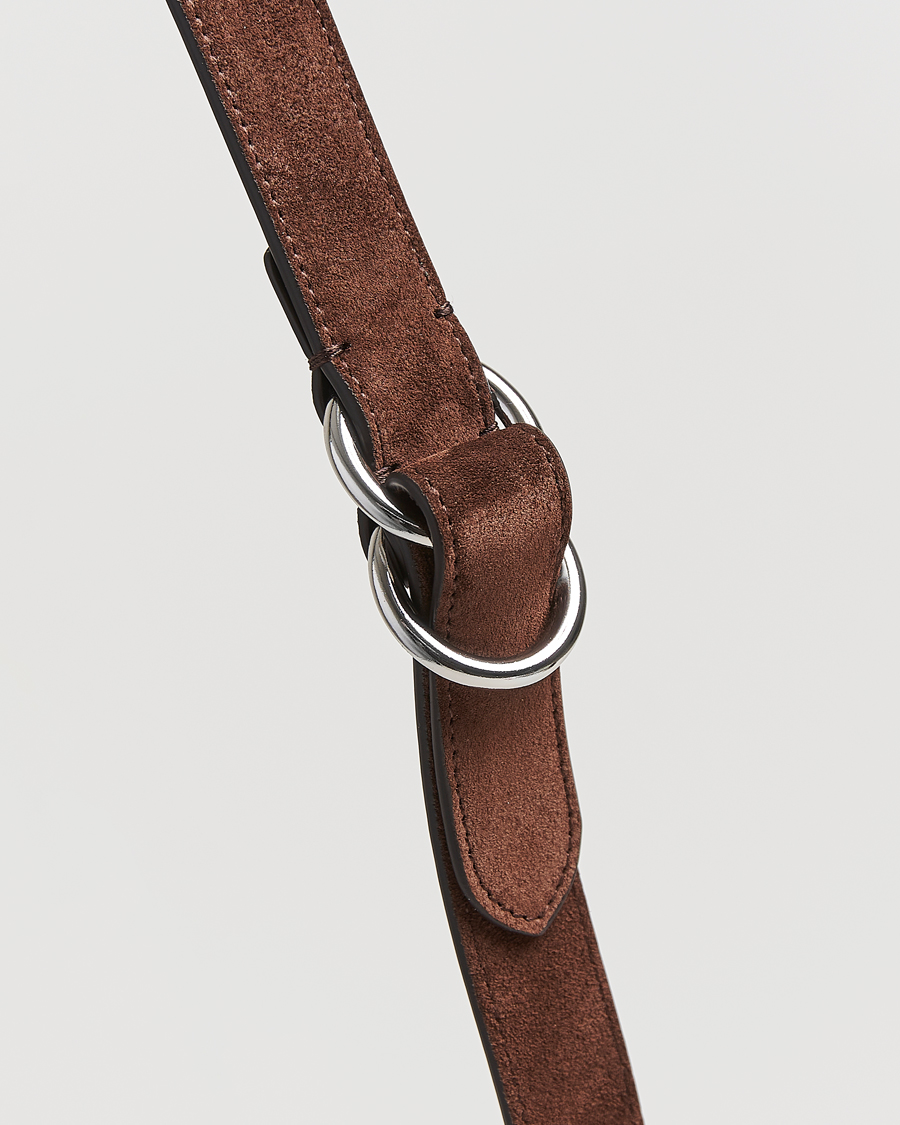 Herren | Gürtel | Ralph Lauren Purple Label | Ring Belt Dark Brown Suede