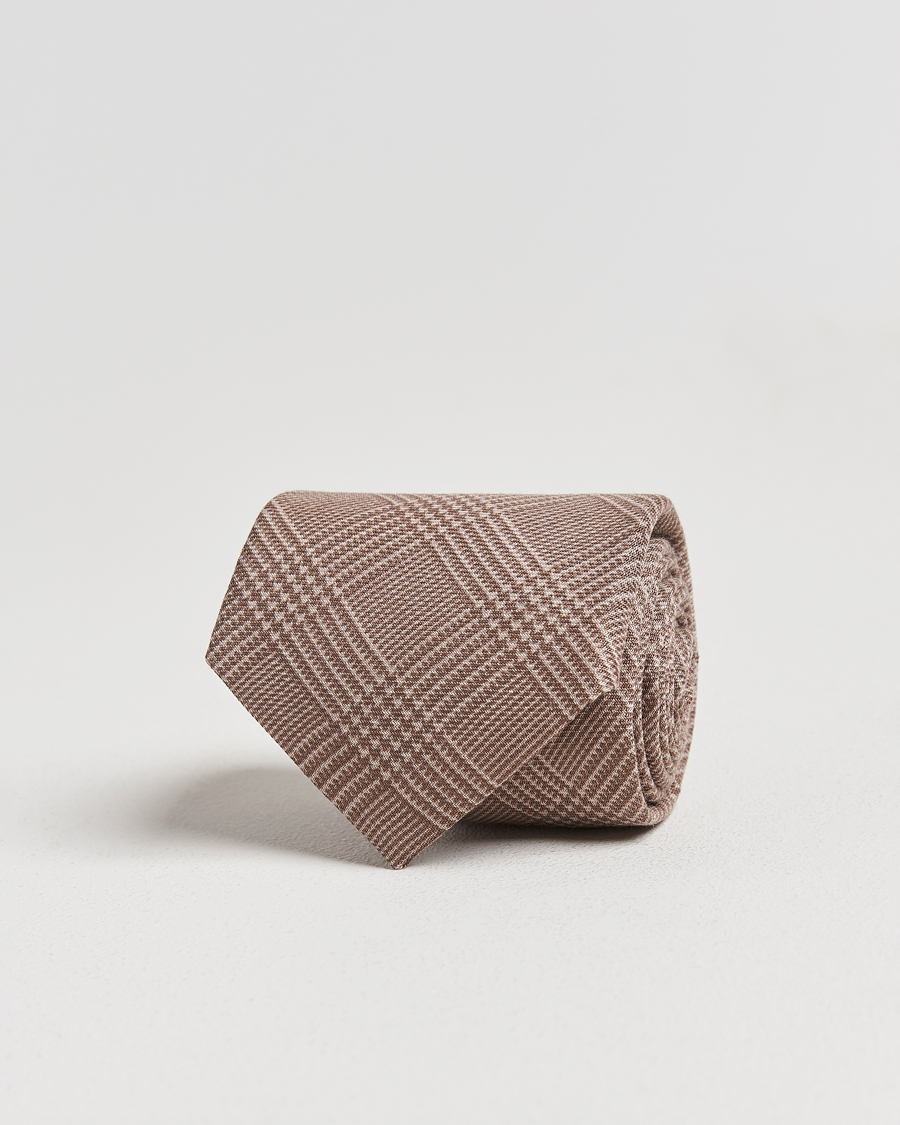 Herren | Krawatten | Ralph Lauren Purple Label | Glenplaid Silk Tie Beige