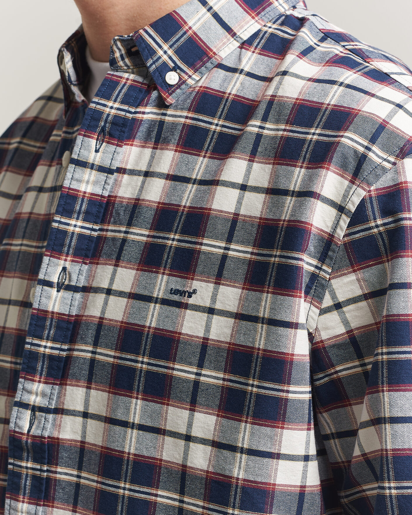Herren | Hemden | Levi's | Cotton Checked Shirt Dress Blues