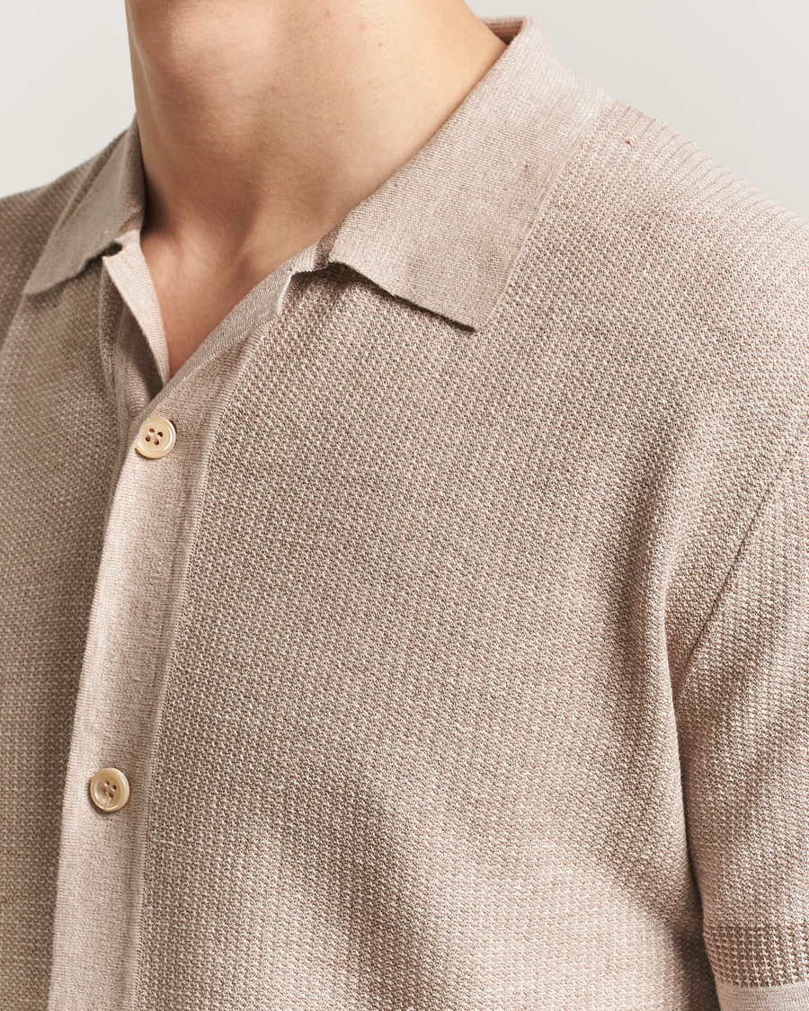Herren | Hemden | Brioni | Cotton/Linen Cuban Shirt Beige