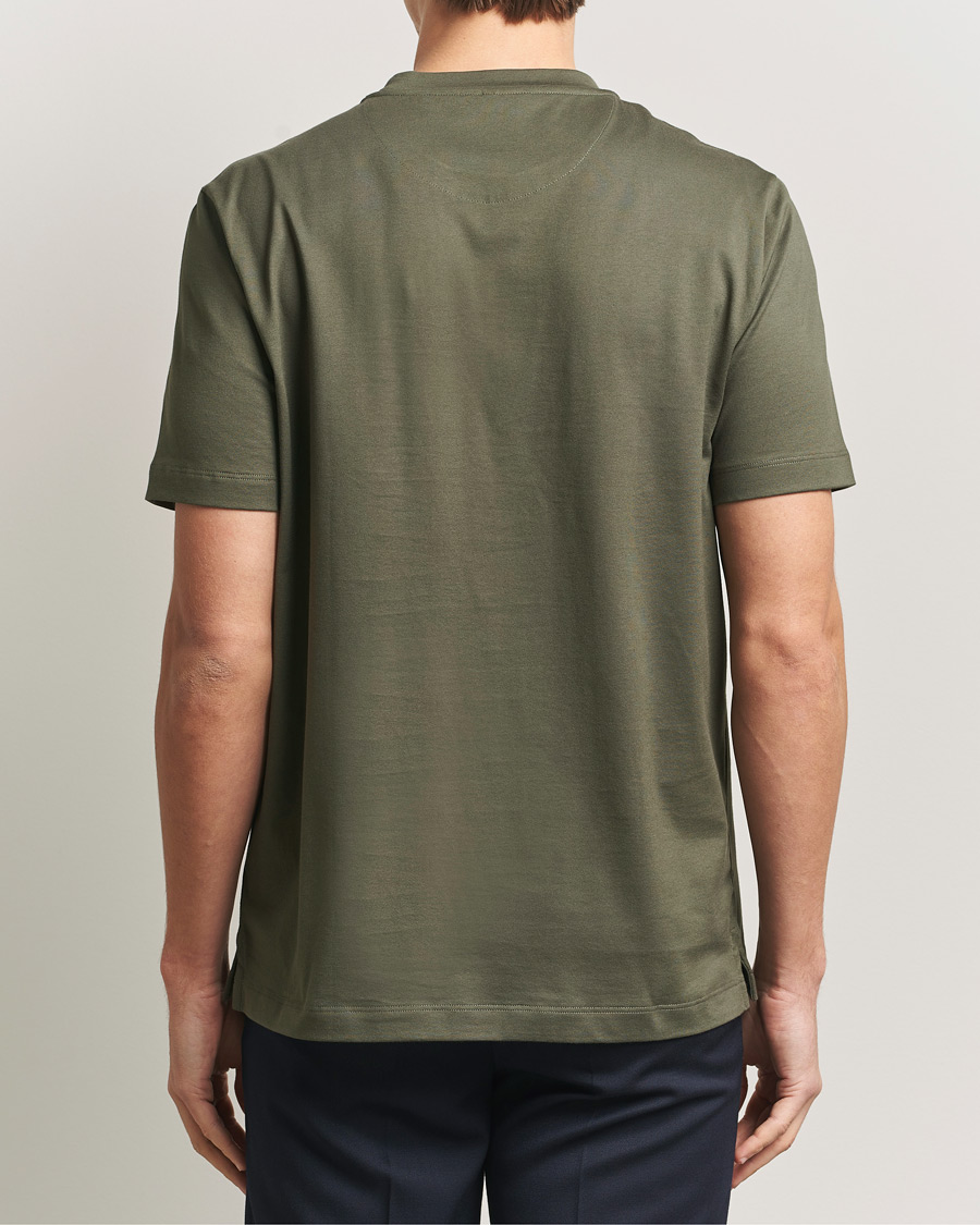 Herren | T-Shirts | Brioni | Short Sleeve Cotton T-Shirt Military