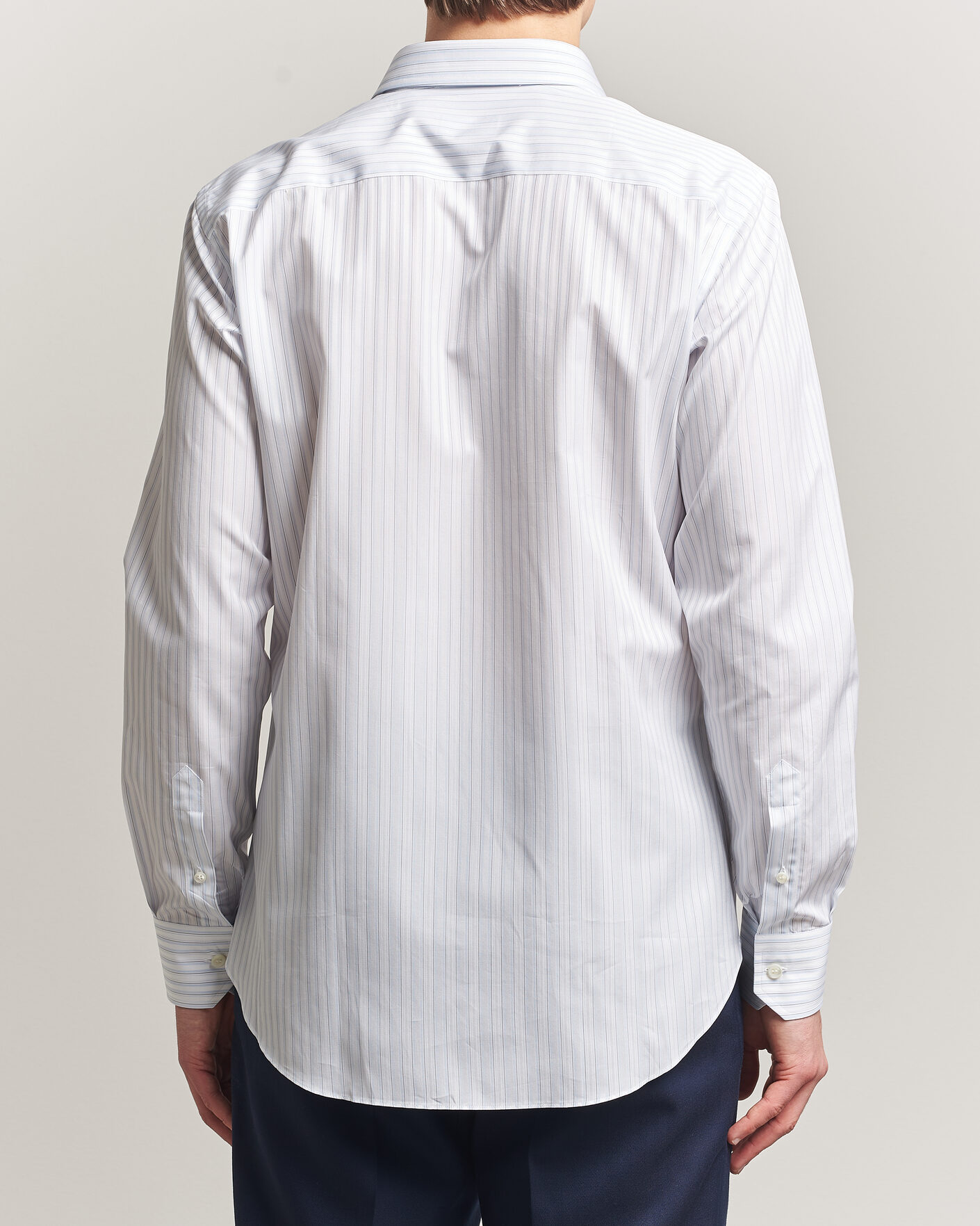 Herren | Hemden | Brioni | Slim Fit Dress Shirt Light Blue Stripe