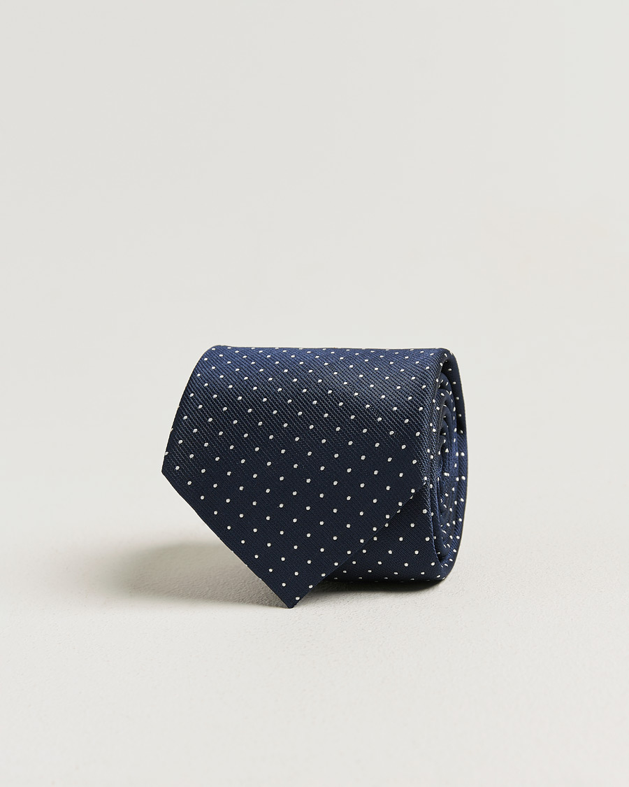 Herren | Neu im Onlineshop | Brioni | Jacquard Dot Silk Tie Navy