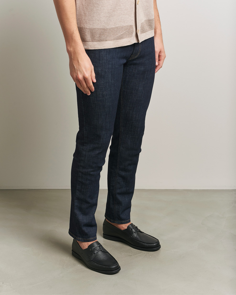 Herren | Segelschuhe | Brioni | Grain Leather Boat Shoes Black Calf