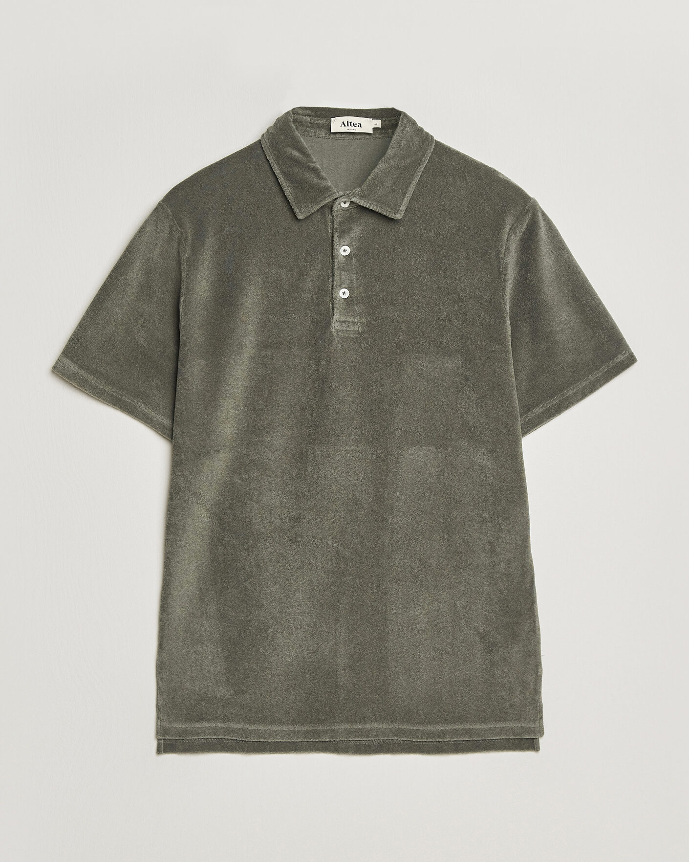Herren | Poloshirts | Altea | Terry Cotton Polo Olive