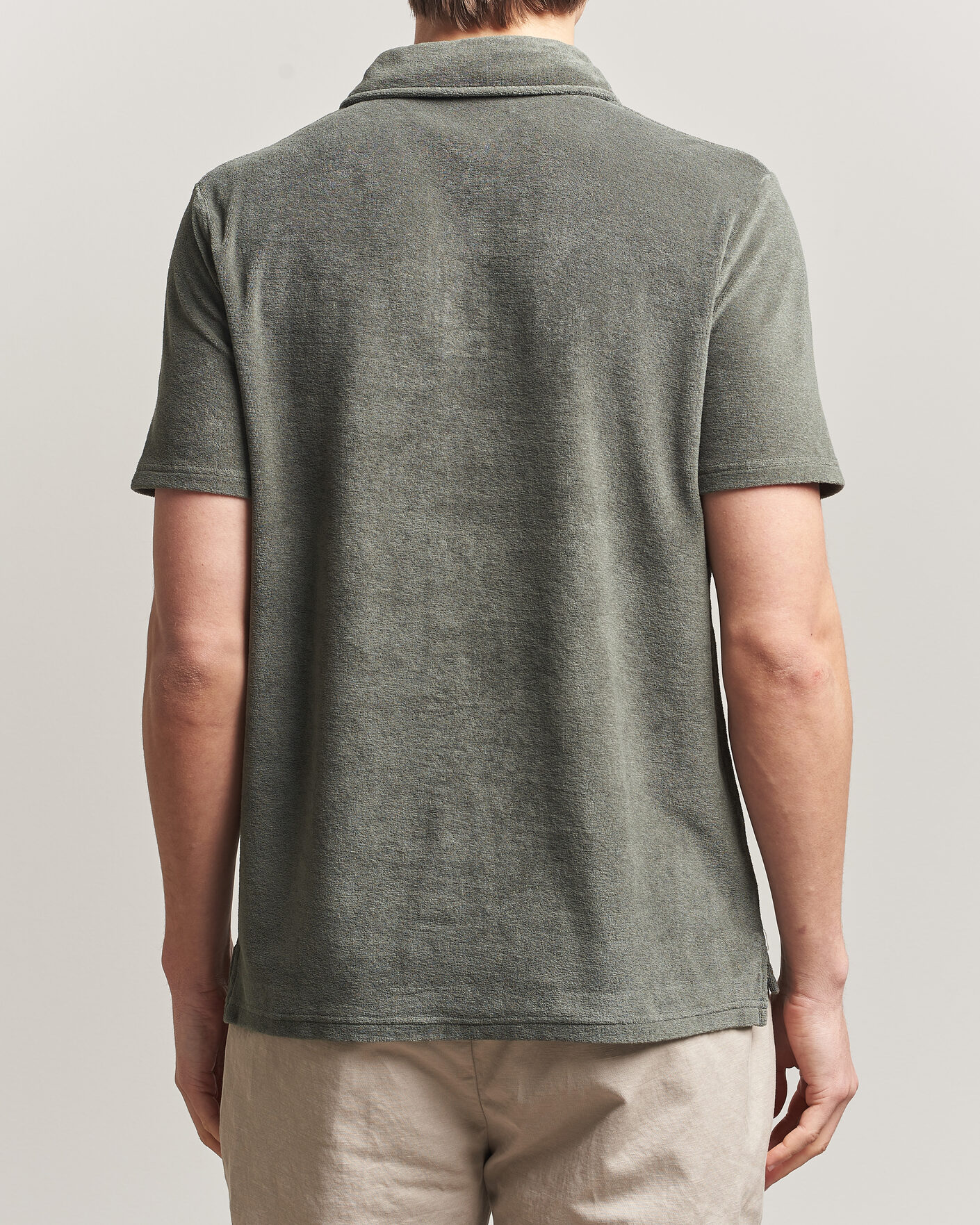 Herren | Poloshirts | Altea | Terry Cotton Polo Olive