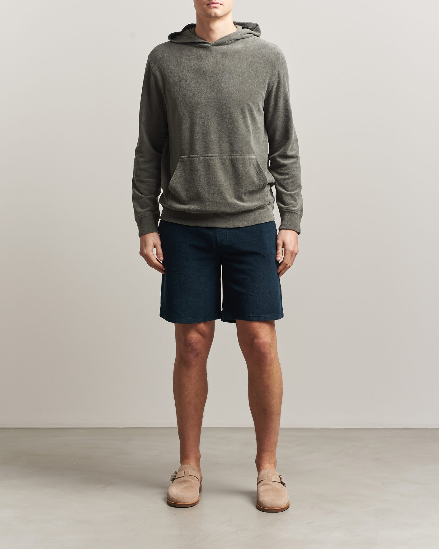 Herren | Shorts | Altea | Terry Drawstring Shorts Navy