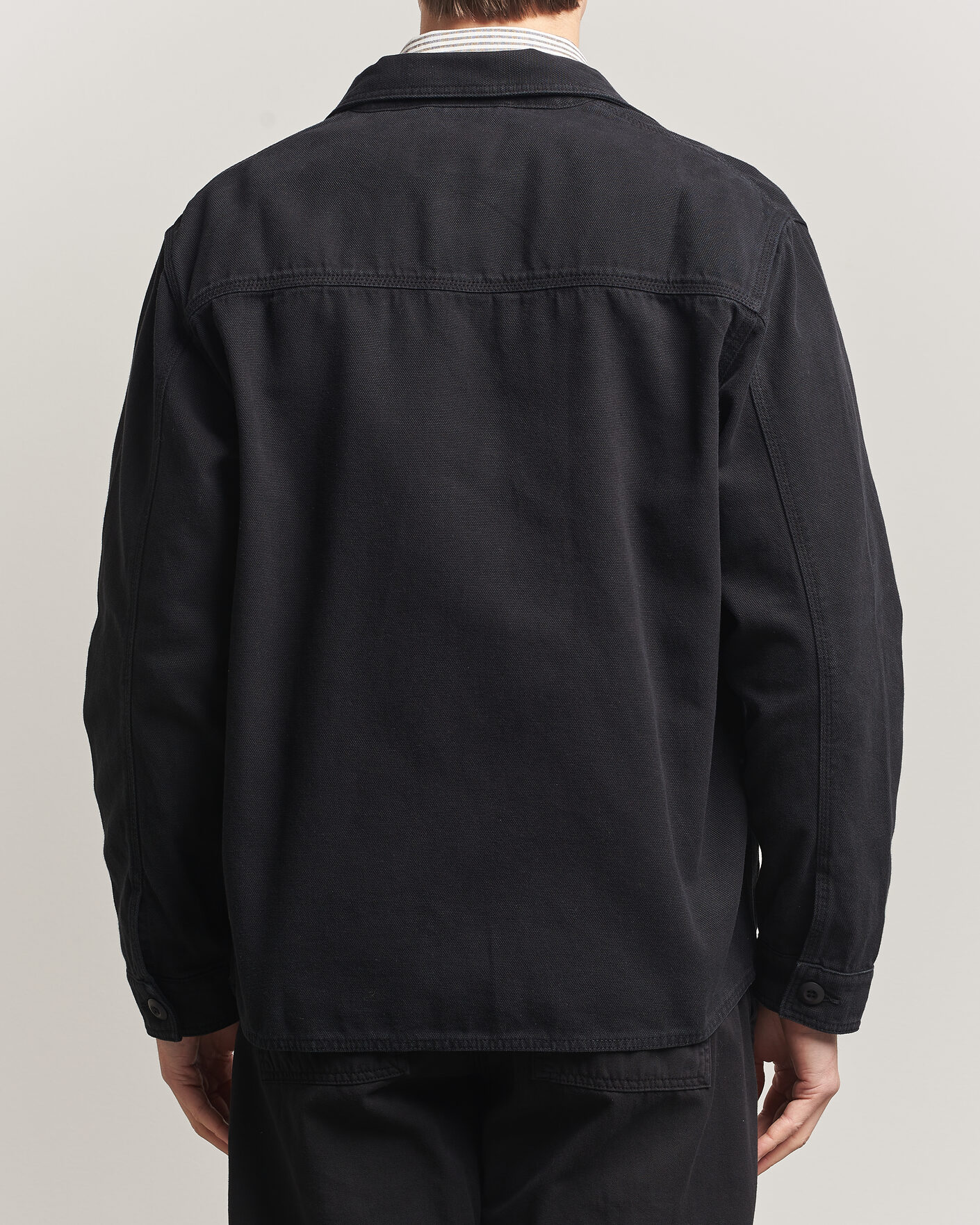 Herren | Hemden | Forét | Berry Canvas Overshirt Black