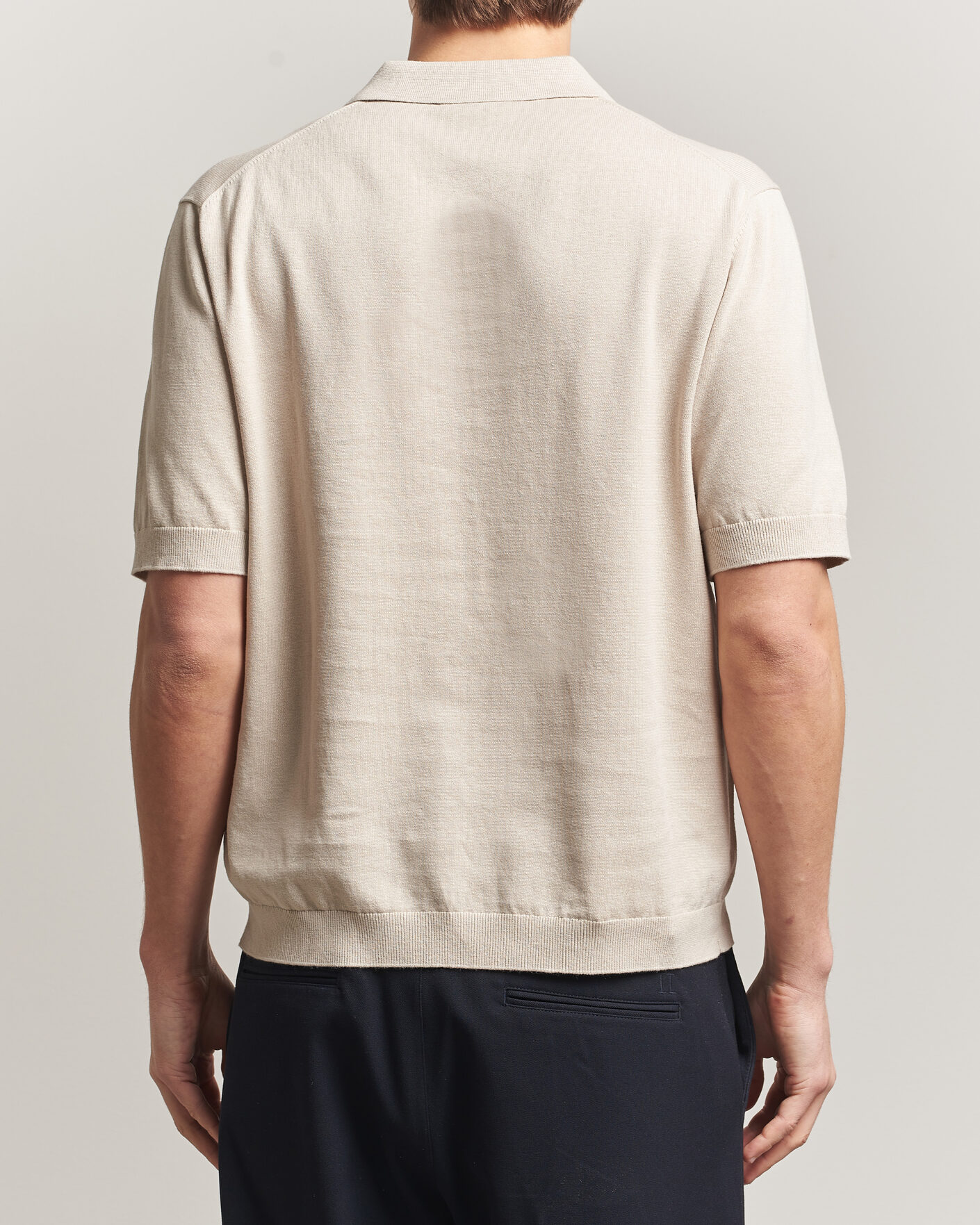 Herren | Poloshirts | Forét | Sea Cotton/Linen Polo Oatmeal