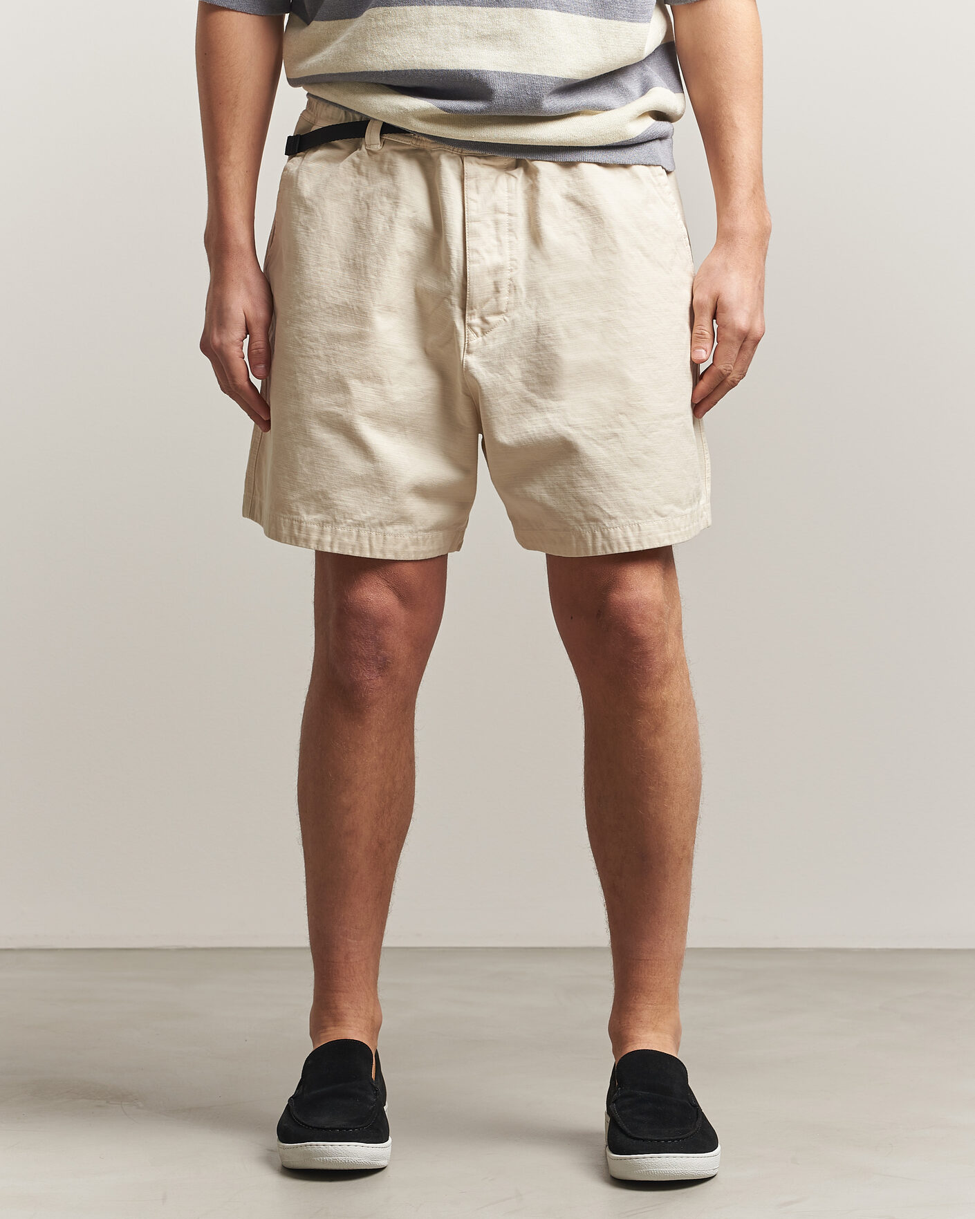 Herren | Shorts | Stone Island | Marina Organic Slub Cotton Shorts Ivory