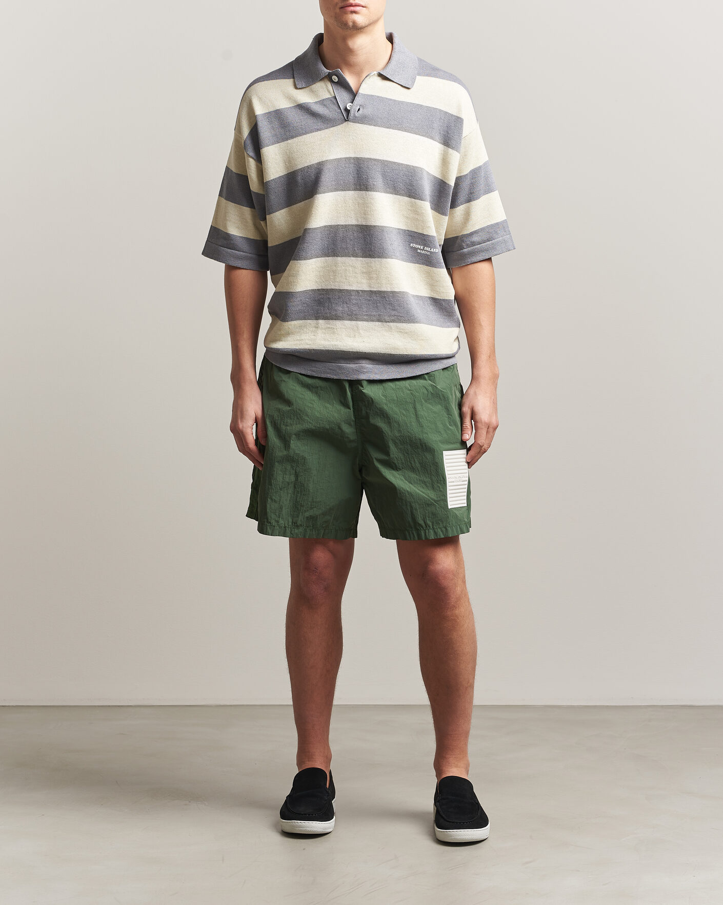 Herren | Badehosen | Stone Island | Marina Micro Brushed Nylon-TC Swimshorts Quartz Green