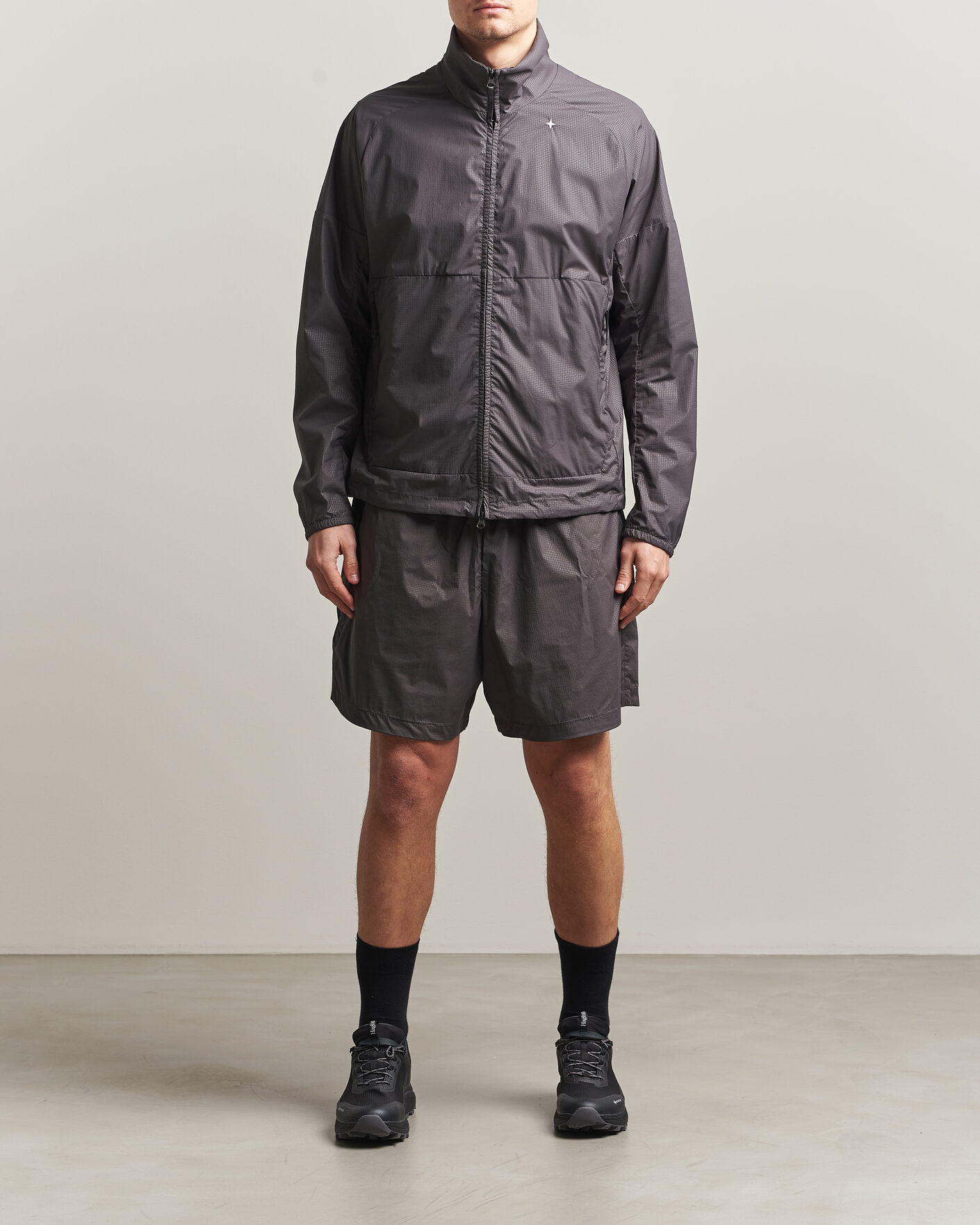 Herren | Shorts | Stone Island | Stellina Nylon Stretch Shorts Charcoal