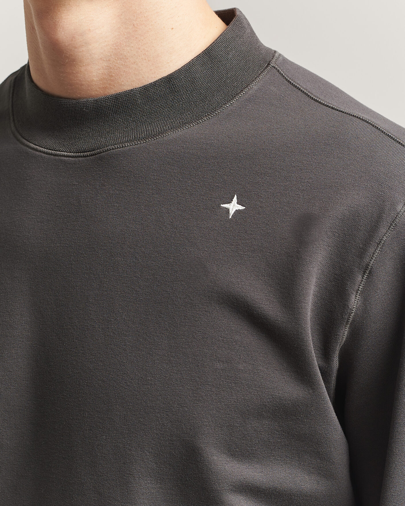 Herren | Pullover | Stone Island | Stellina Cotton Sweatshirt Charcoal