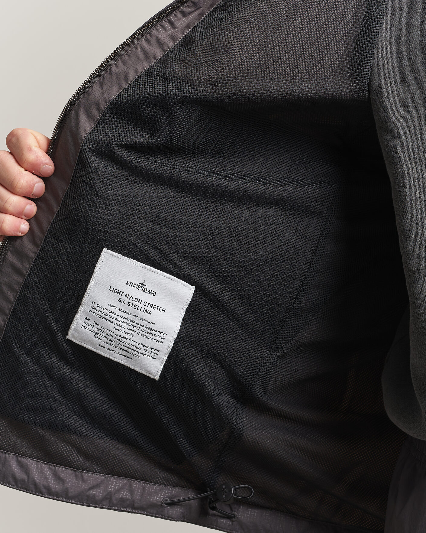 Herren | Jacken | Stone Island | Stellina Nylon Stretch Field Jacket Charcoal