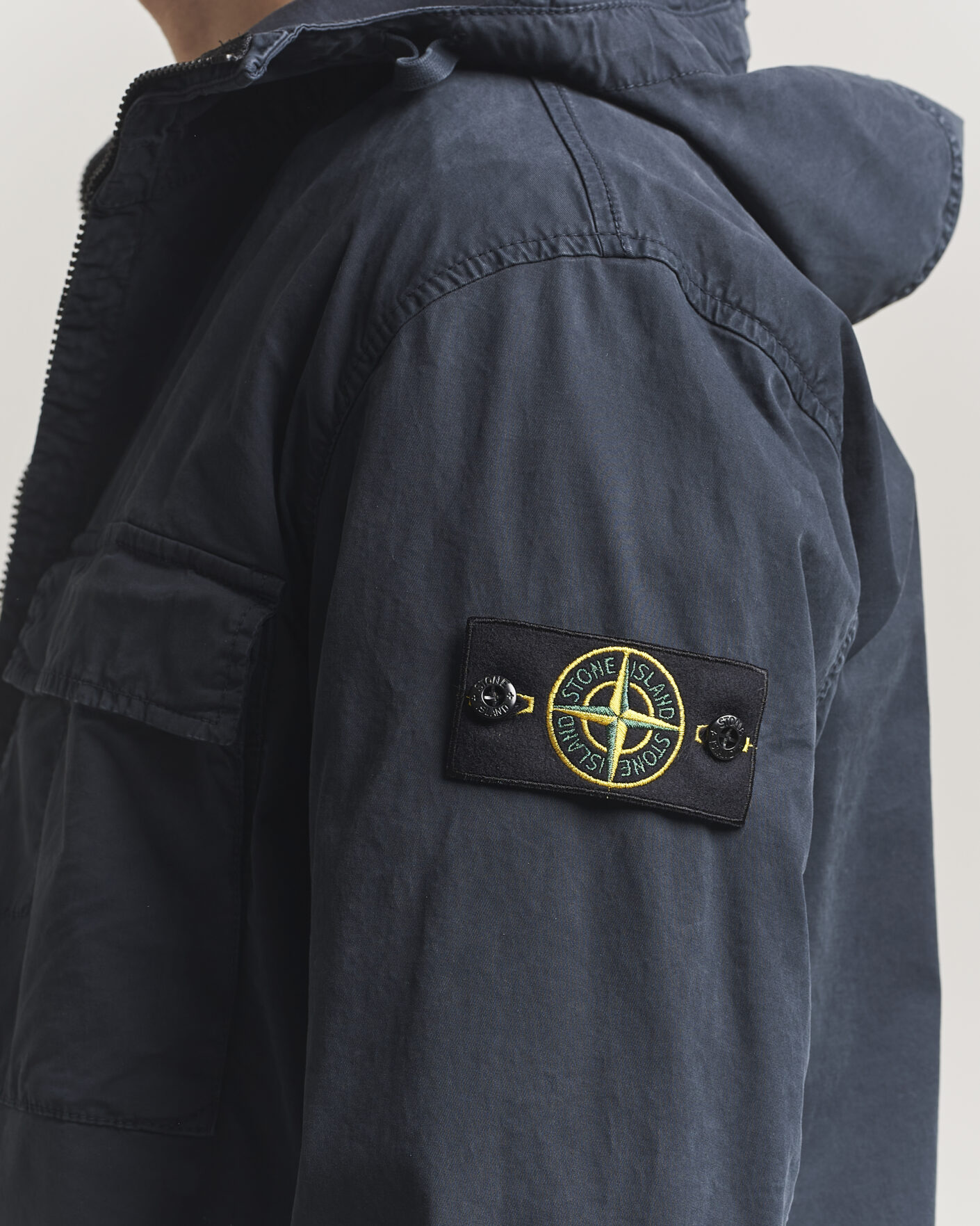 Herren | Jacken | Stone Island | Stretch Cotton Twill Hood Jacket Navy