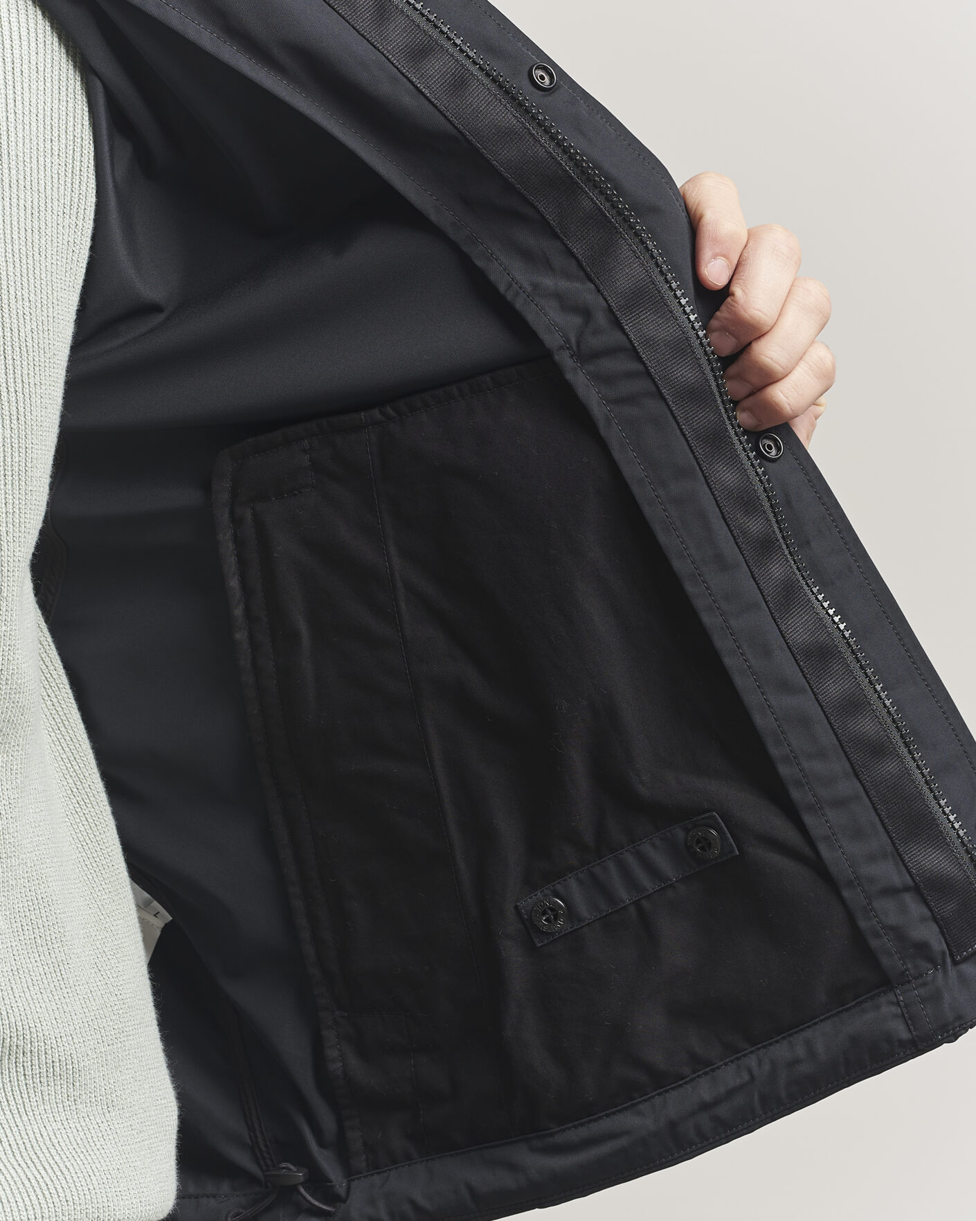 Herren | Jacken | Stone Island | Micro Twill Stand Collar Jacket Black