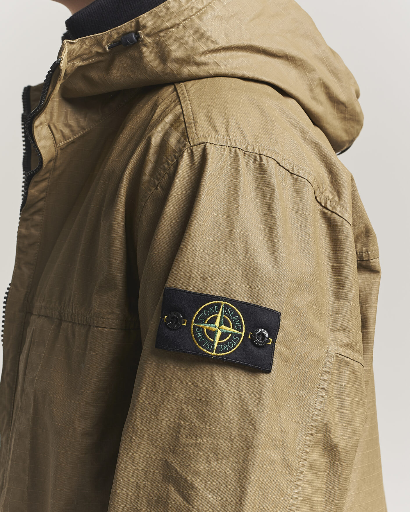 Herren | Jacken | Stone Island | Double Coated Cotton Ripstop Jacket Military Green