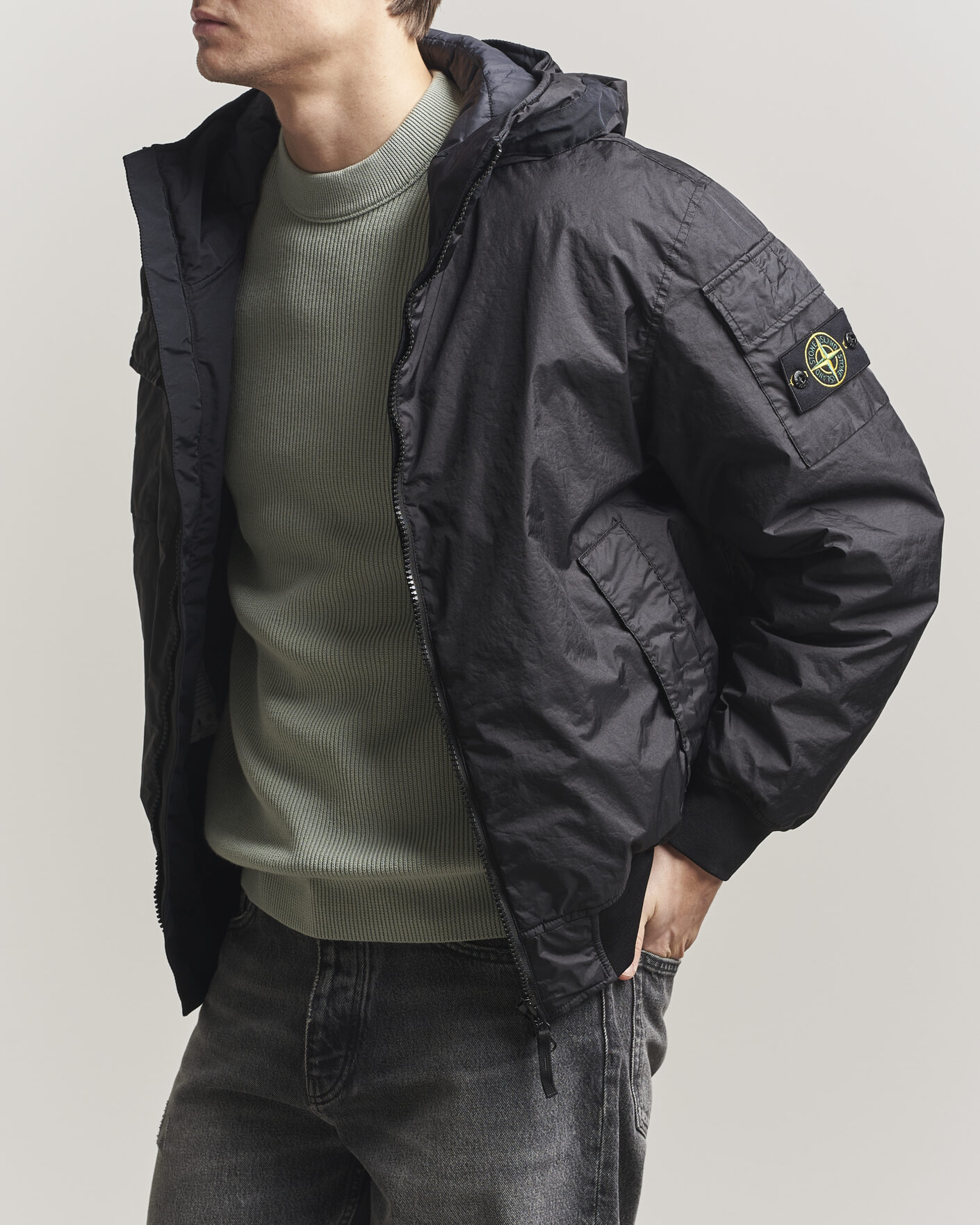 Herren | Jacken | Stone Island | Membrana 3L Hood Jacket Black