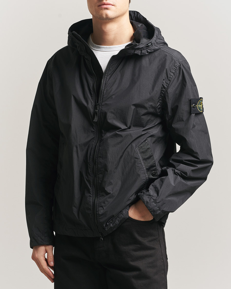 Herren | Jacken | Stone Island | Crinkle Reps Padded Hood Jacket Black