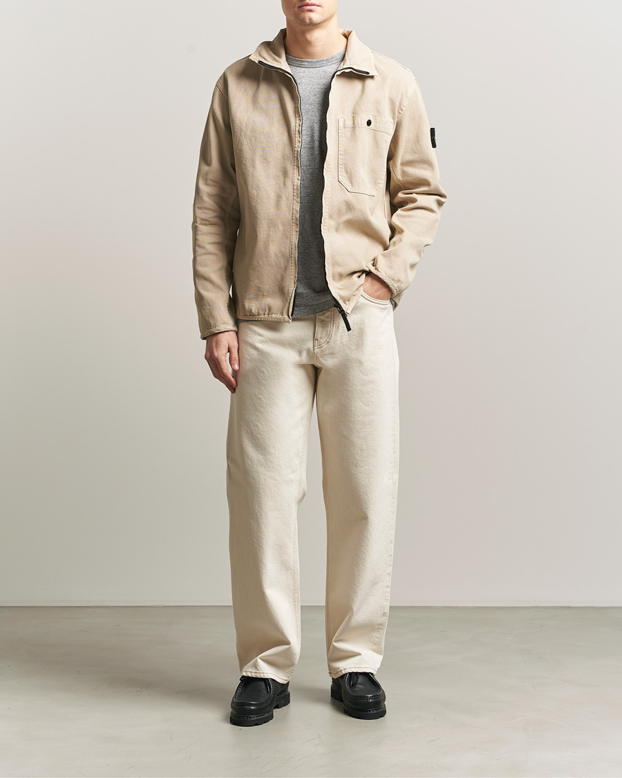 Herren | Jacken | Stone Island | Organic Panama Cotton Shirt Jacket Desert
