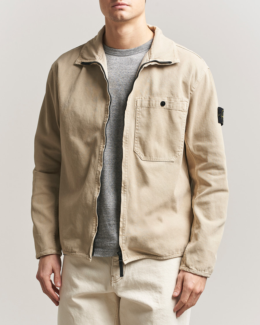 Herren | Jacken | Stone Island | Organic Panama Cotton Shirt Jacket Desert