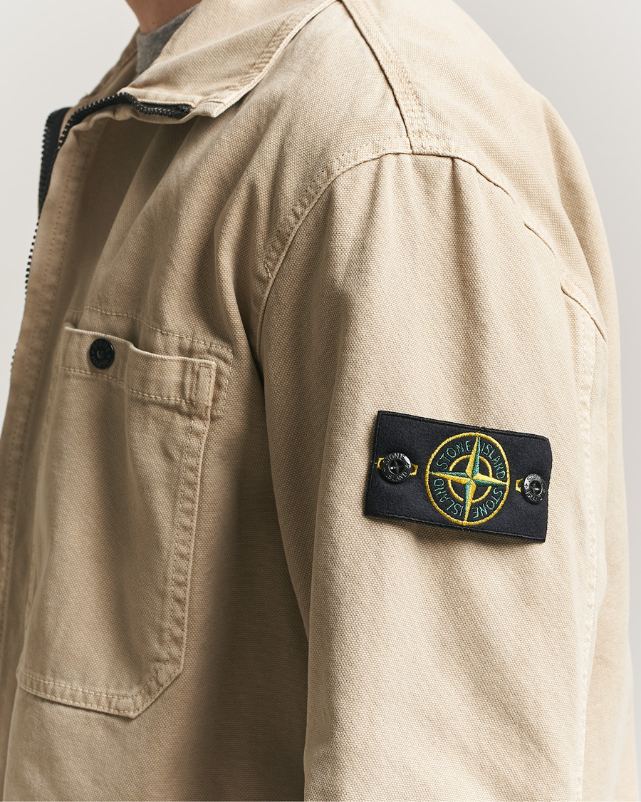 Herren | Jacken | Stone Island | Organic Panama Cotton Shirt Jacket Desert