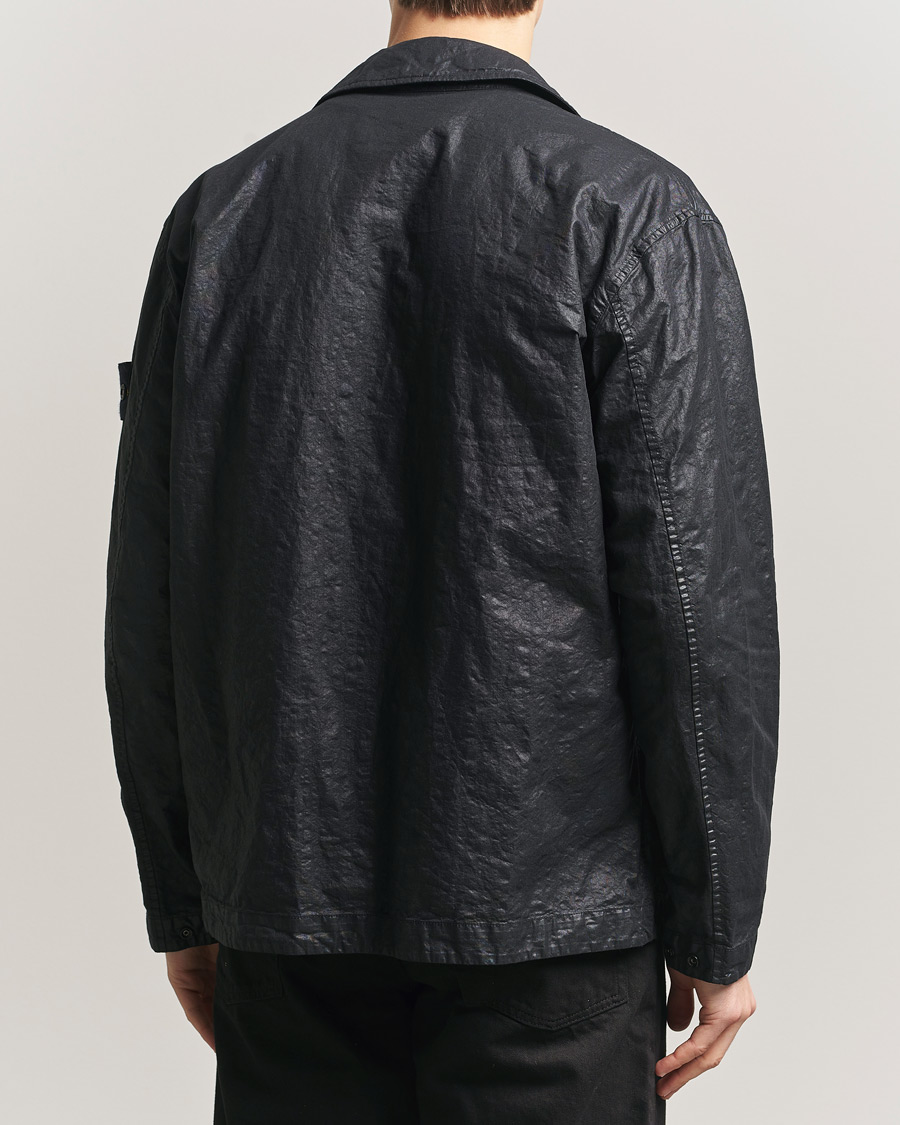 Herren | Hemden | Stone Island | Garment Dyed Nylon Zip Overshirt Black