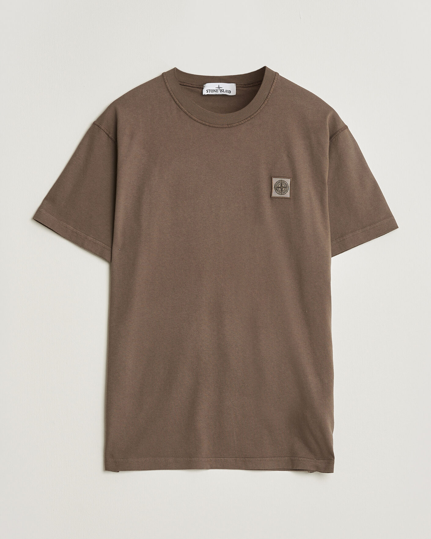 Herren | T-Shirts | Stone Island | Organic Cotton Fissato Effect T-Shirt Umber