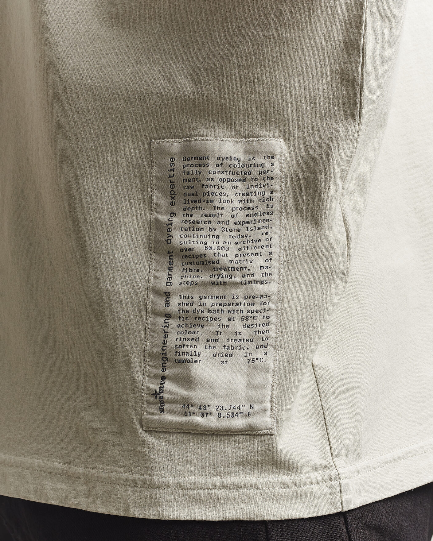 Herren | T-Shirts | Stone Island | Combed Cotton Jersey Printed T-Shirt Pearl Grey